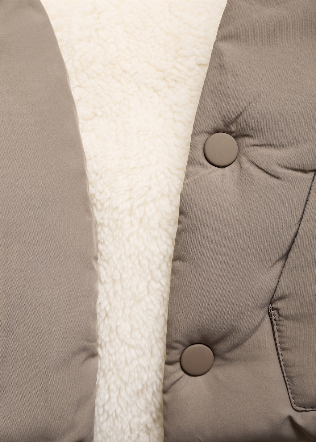 Quilted coat with ear flaps