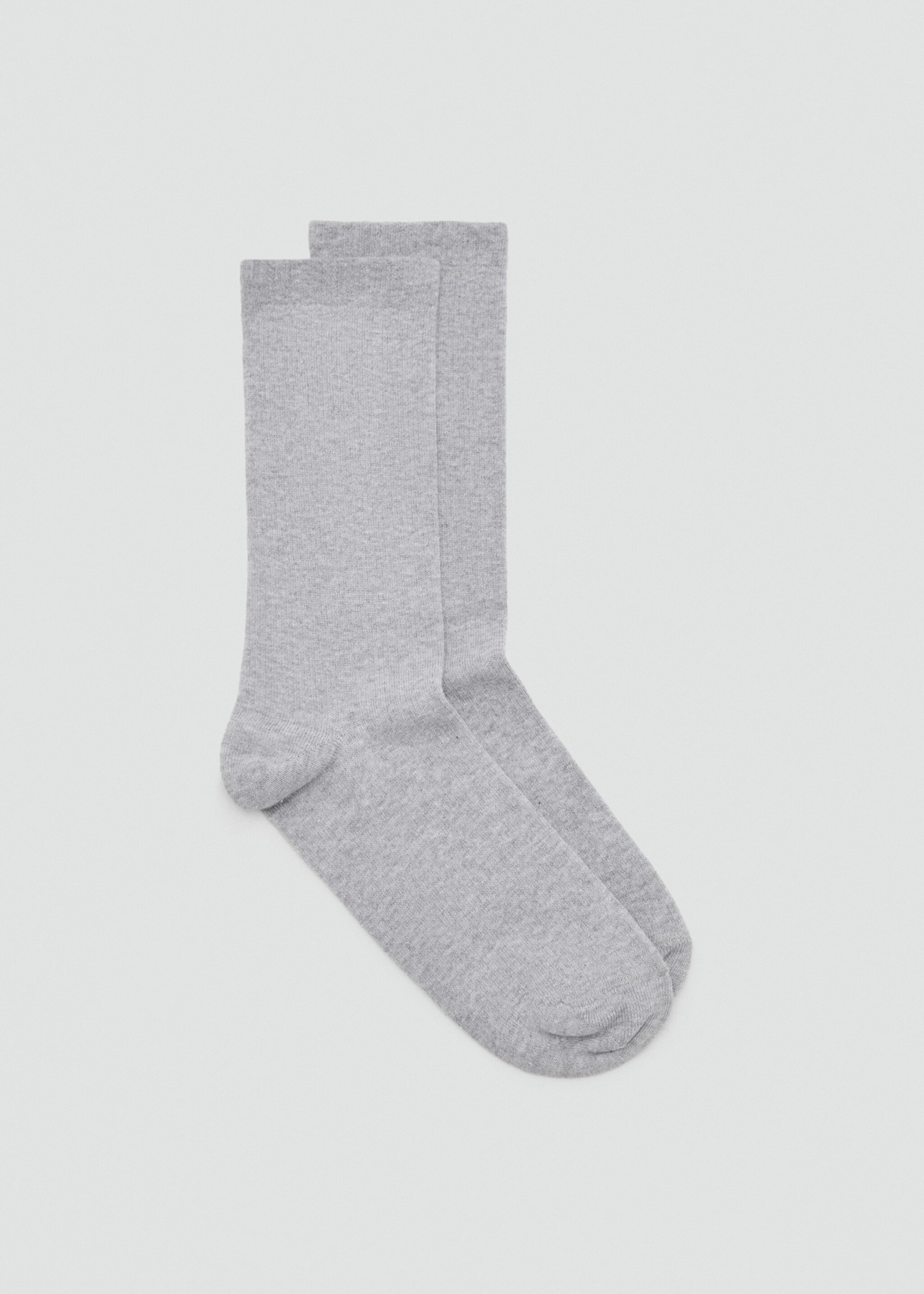 Cotton socks - Article without model, Light Heather Grey. Ref: 17044777-00.