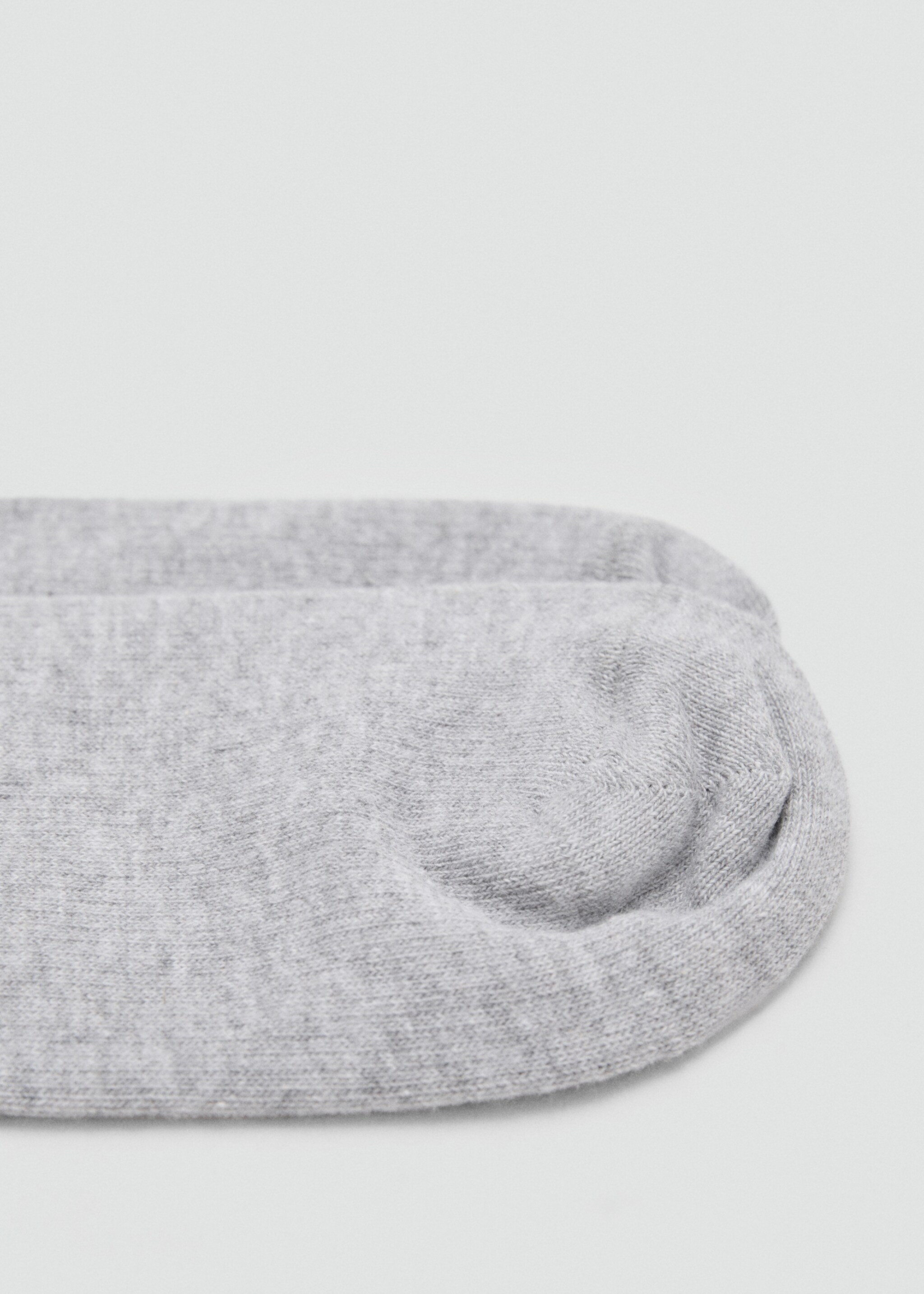 Cotton socks - Details of the article 1, Light Heather Grey. Ref: 17044777-00.
