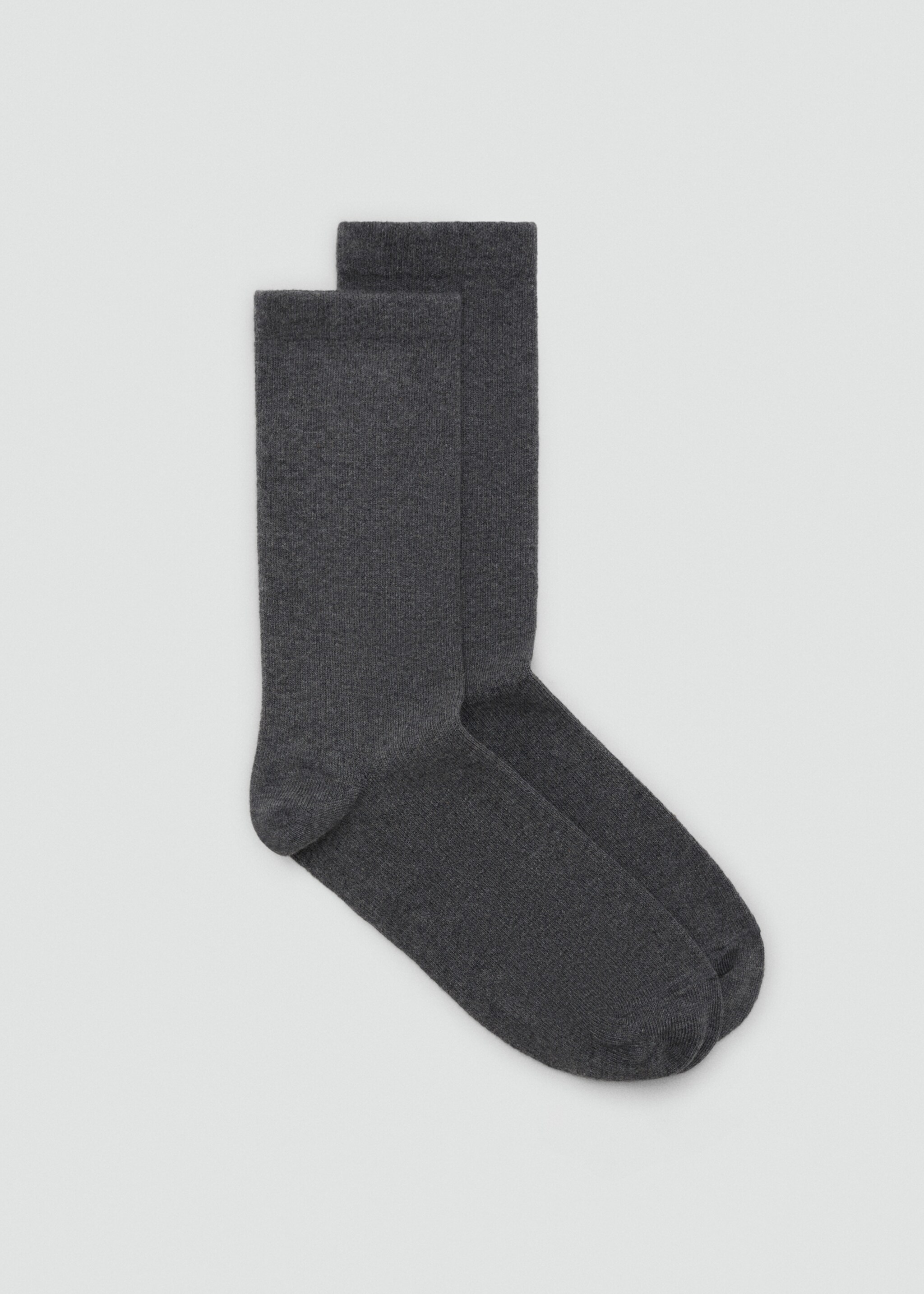 Cotton socks - Article without model, Dark Heather Grey. Ref: 17044777-00.