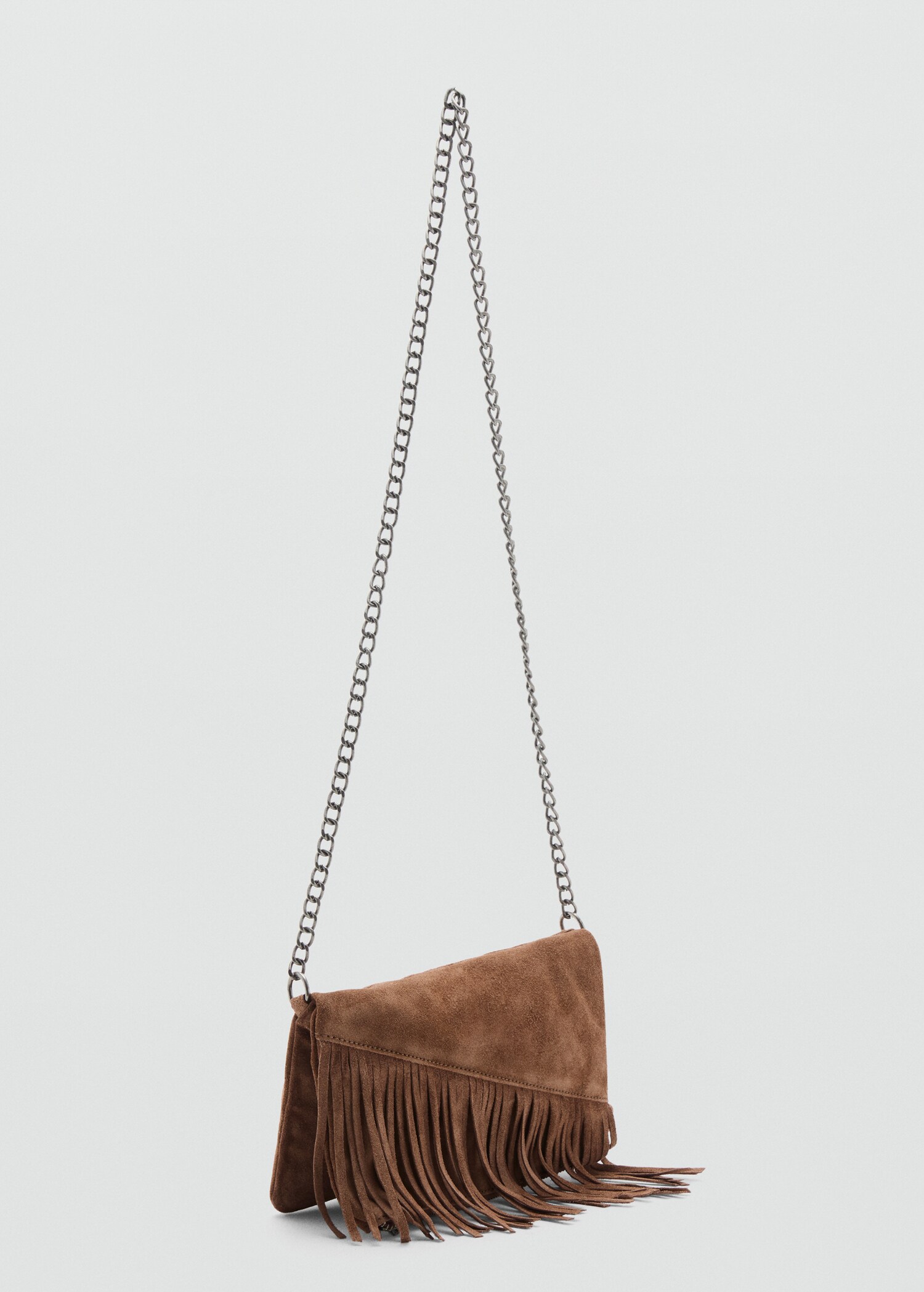 Sac cuir franges - Plan moyen
