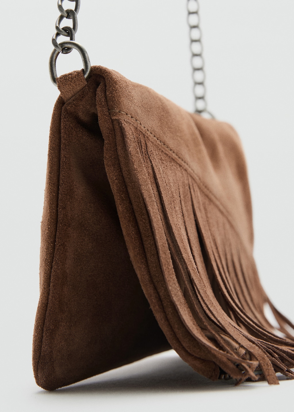 Fringe leather bag