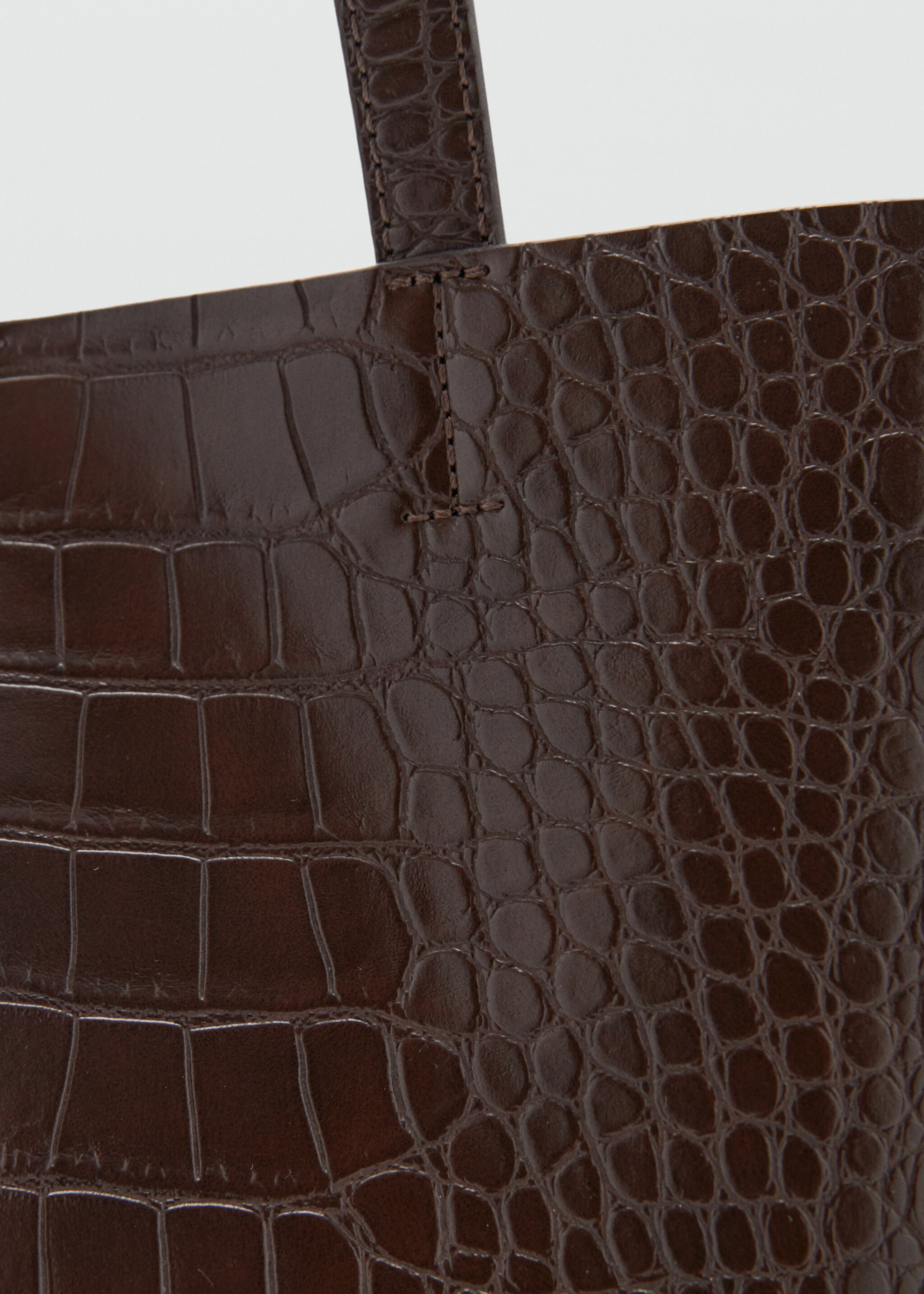 Shopper-Bag mit Doppelhenkel - Detail des Artikels 1, Schokolade. Ref: 17044784-00.