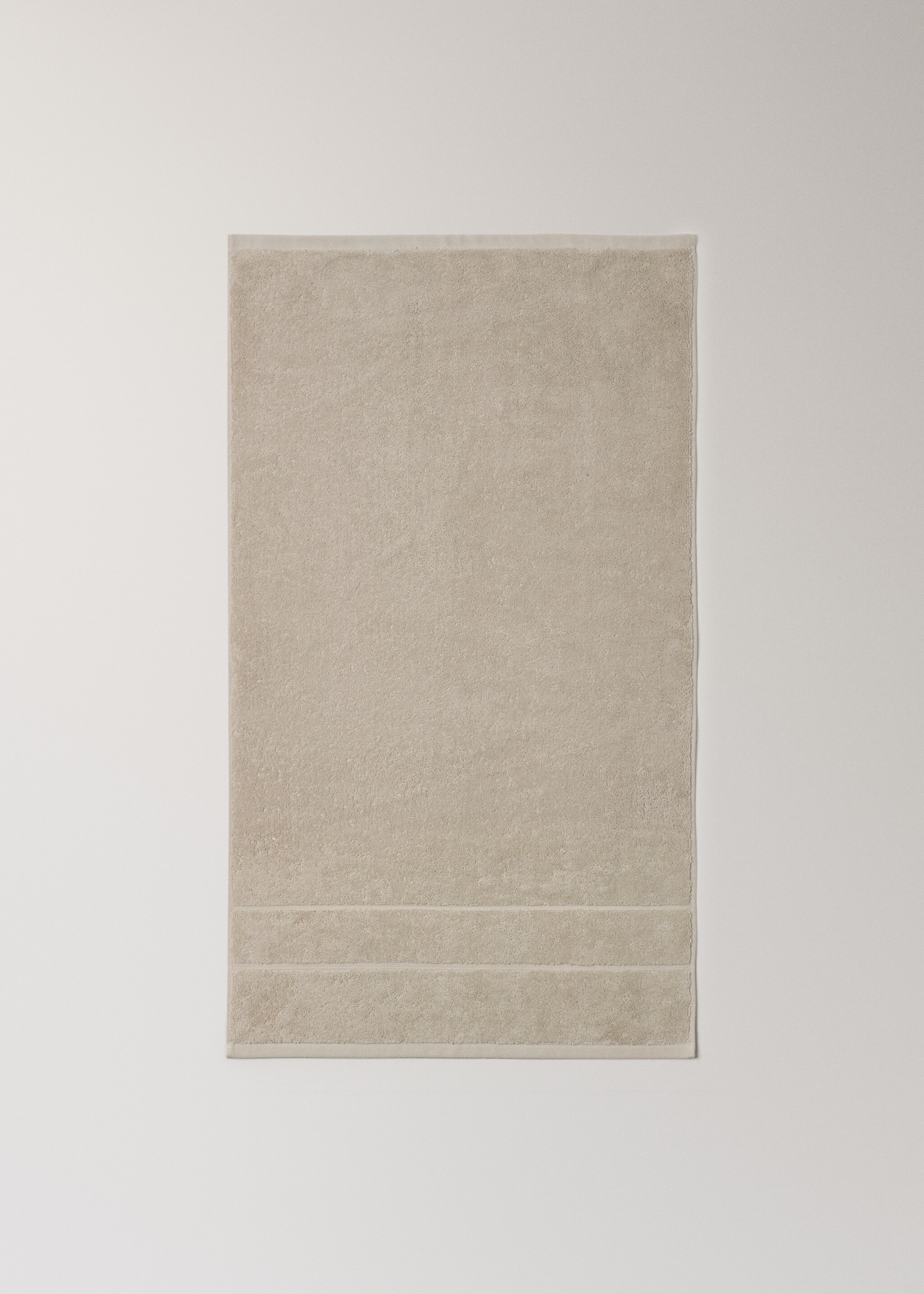 100% cotton hand towel - Details of the article 3, Medium Brown. Ref: 17044791-00.