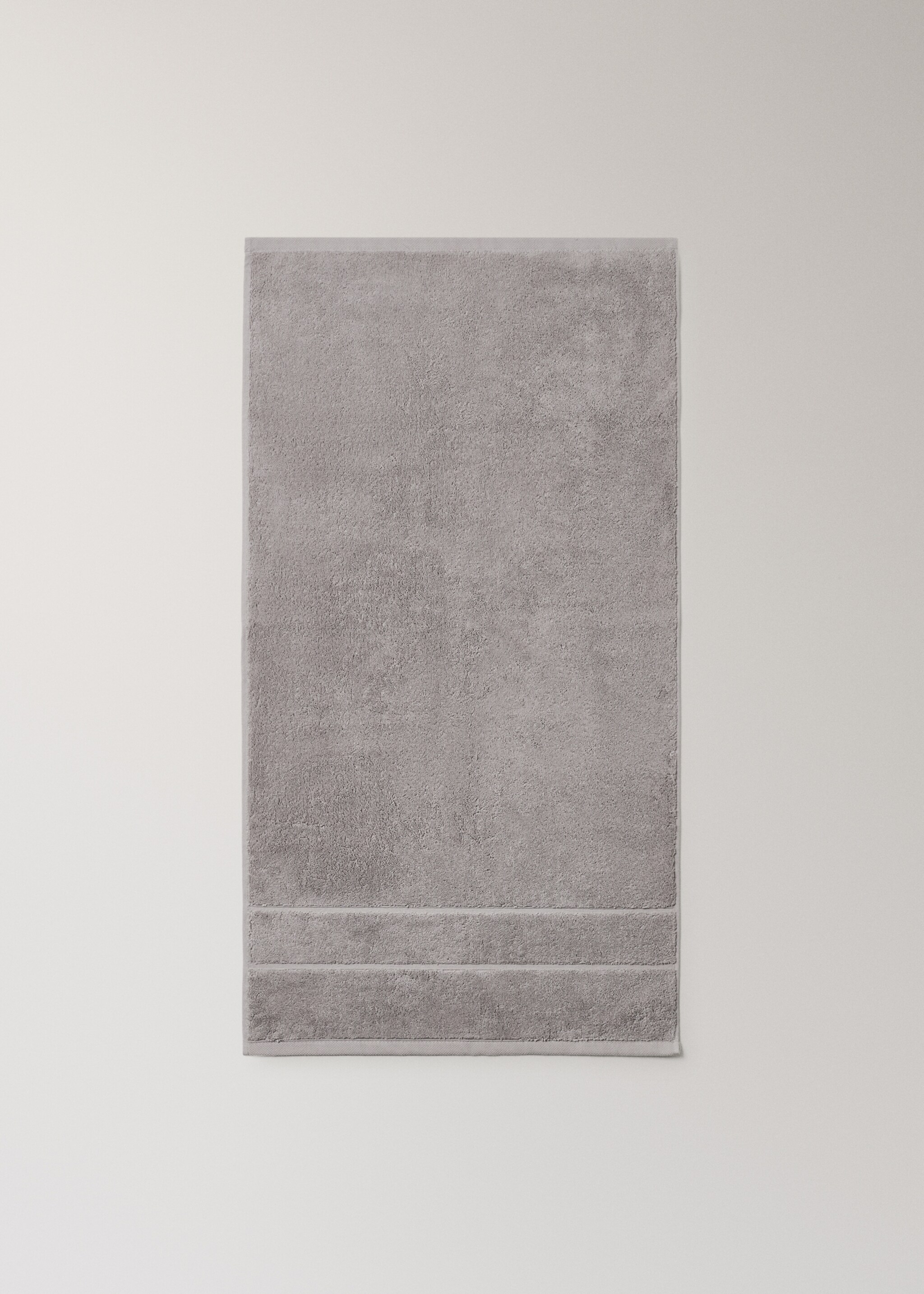 100% cotton hand towel - Details of the article 4, Grey. Ref: 17044791-00.