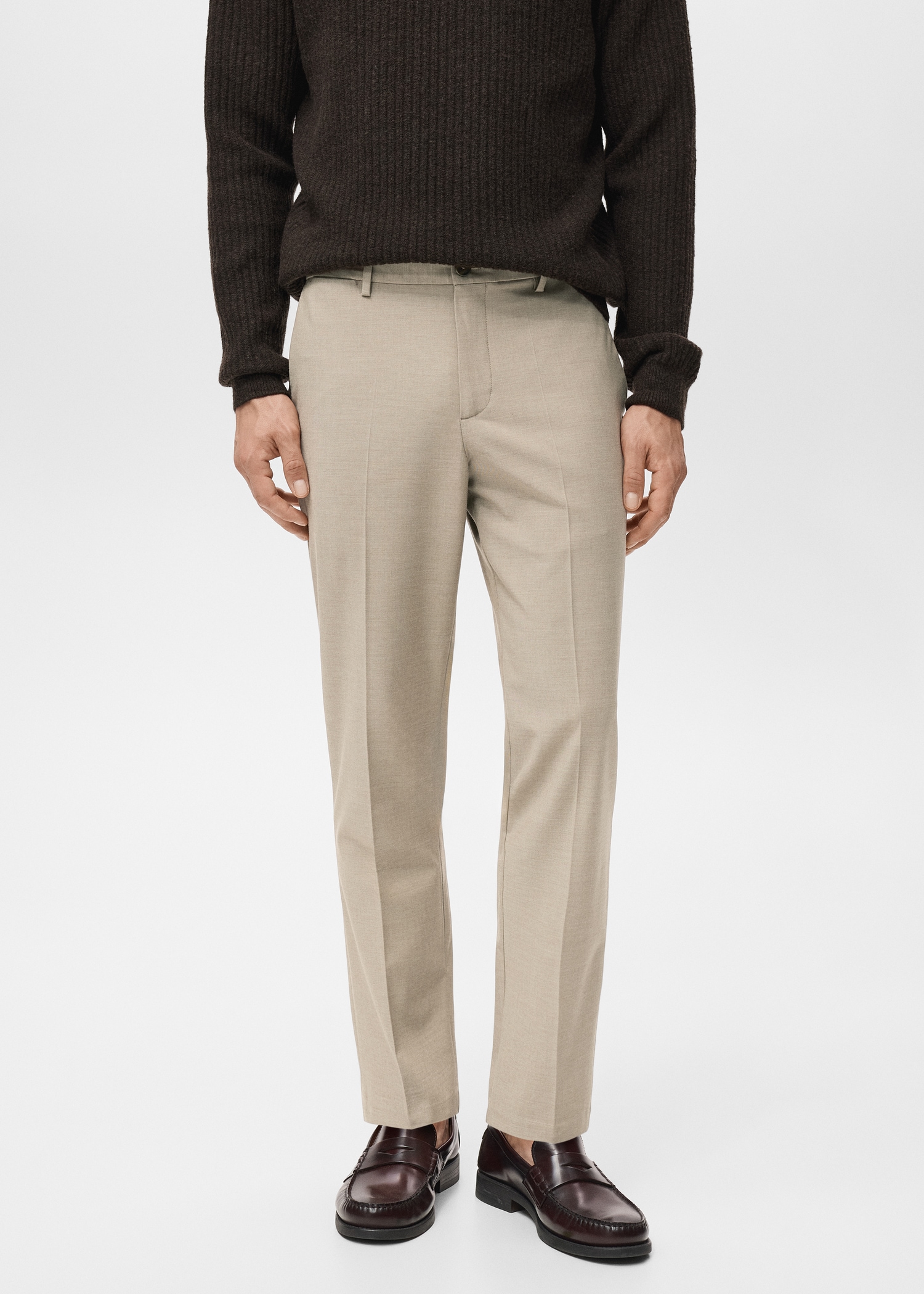 Bologna slim-fit comfort-stretch trousers Men MANGO Laos