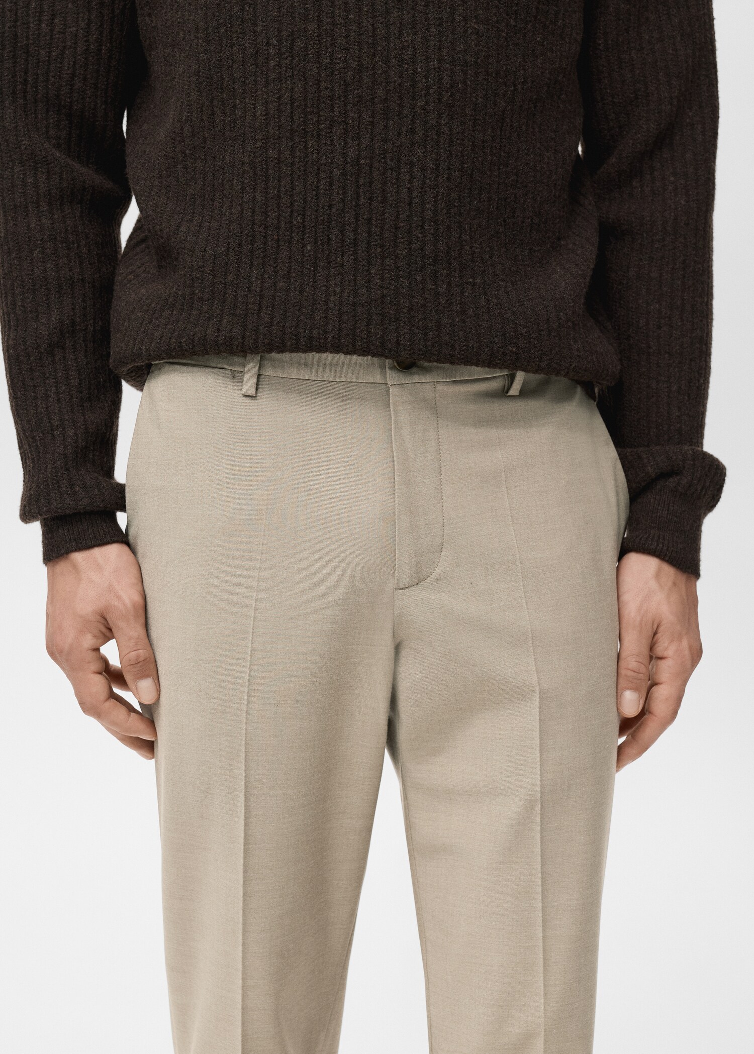 Pantalons Bologna slim fit confort stretch - Detall de l'article 1