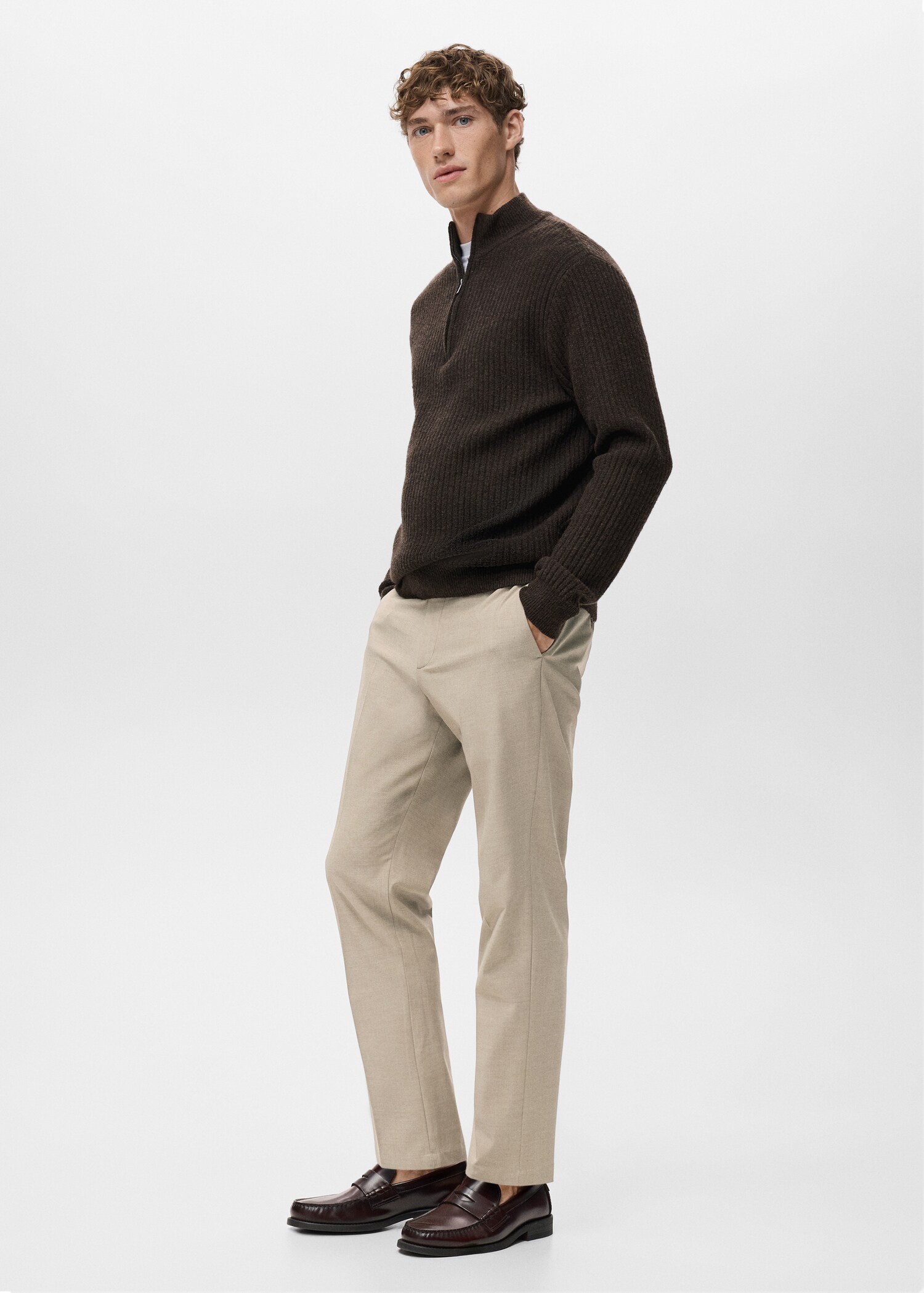 Pantalons Bologna slim fit confort stretch - Detall de l'article 2