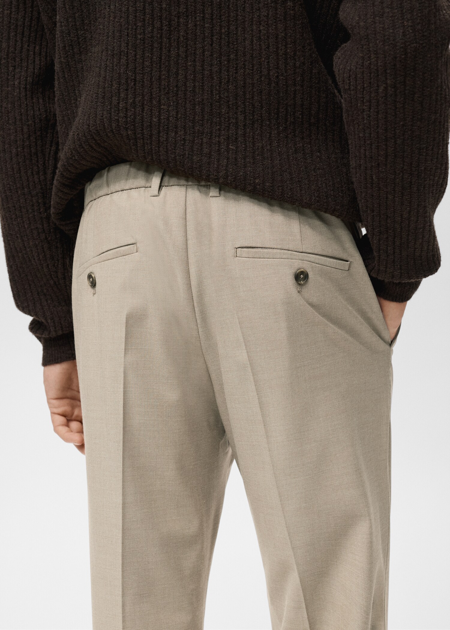 Pantalons Bologna slim fit confort stretch - Detall de l'article 6