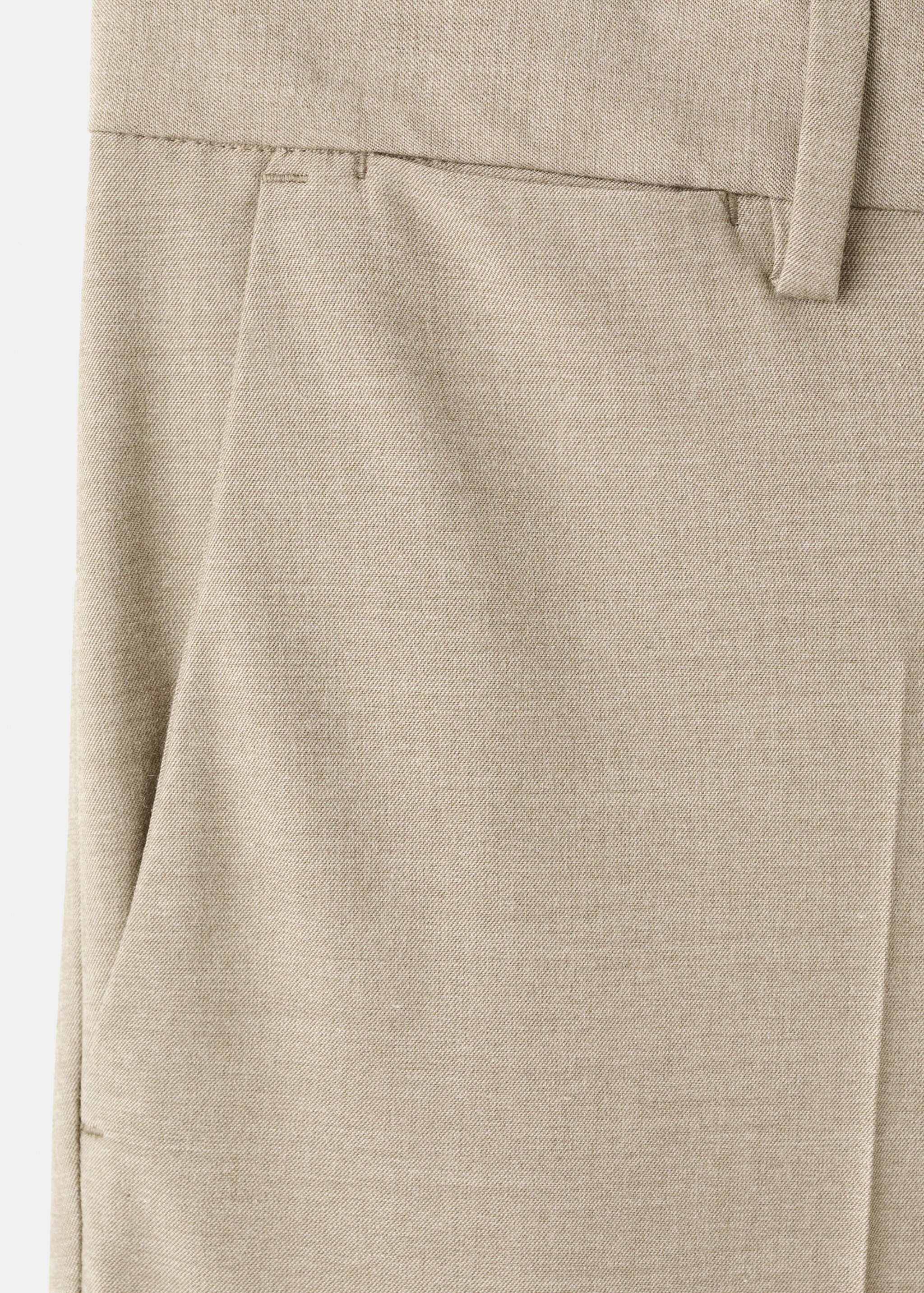 Bologna slim-fit comfort-stretch trousers - Details of the article 8, Ochre. Ref: 17045140-00.