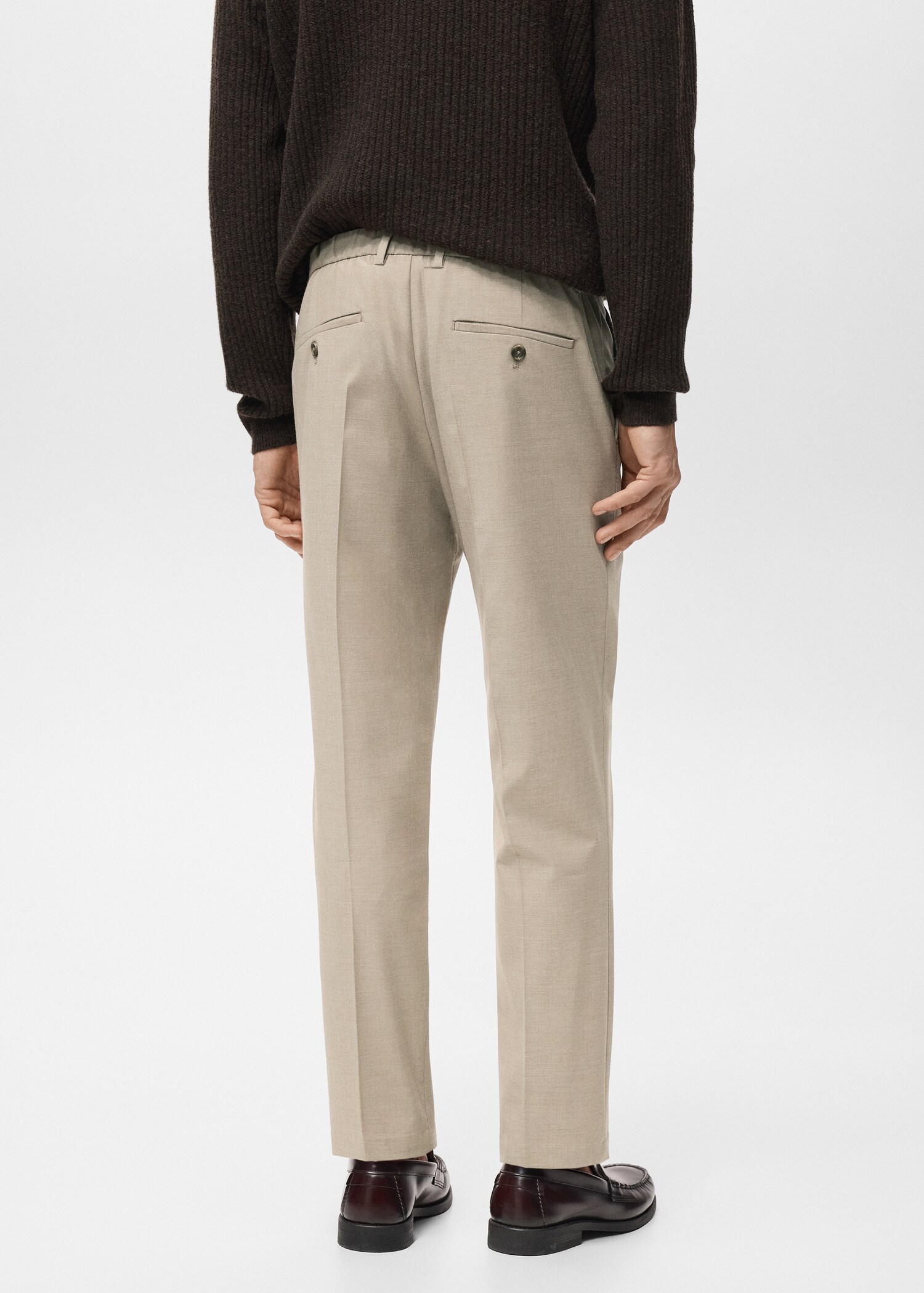Pantalons Bologna slim fit confort stretch - Revers de l'article