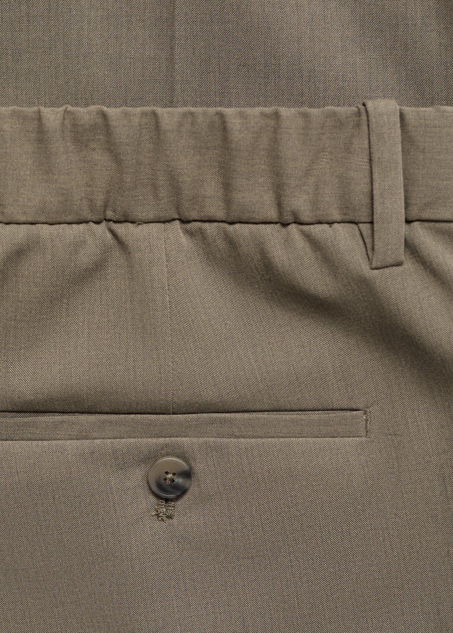 Stretch fabric slim-fit trousers - Details of the article 0