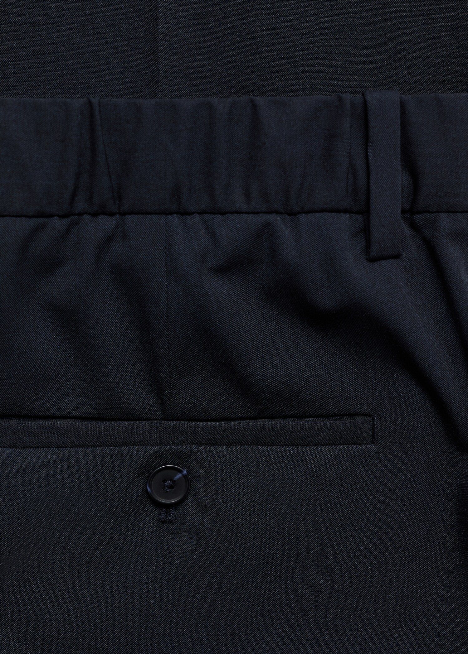 Stretch fabric slim-fit trousers - Details of the article 0