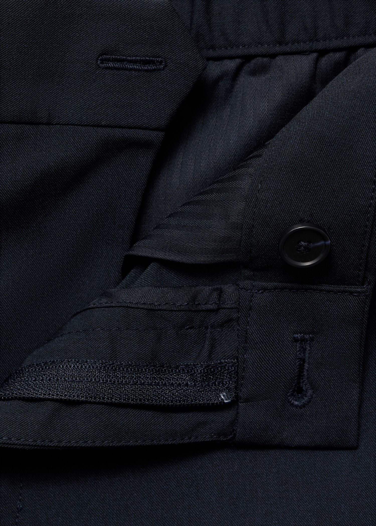 Stretch fabric slim-fit trousers - Details of the article 8
