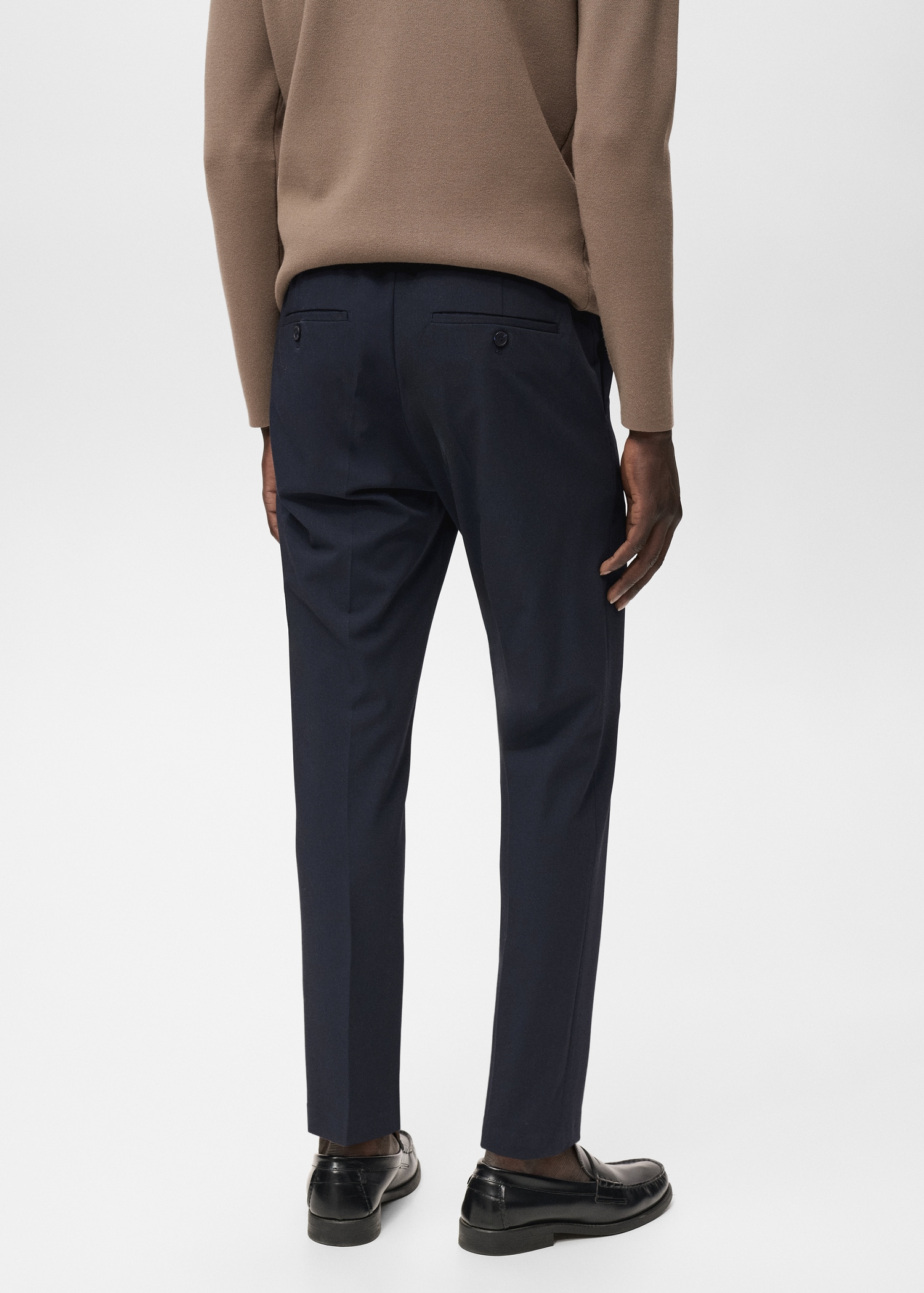 Bologna slim-fit comfort-stretch trousers - Reverse of the article