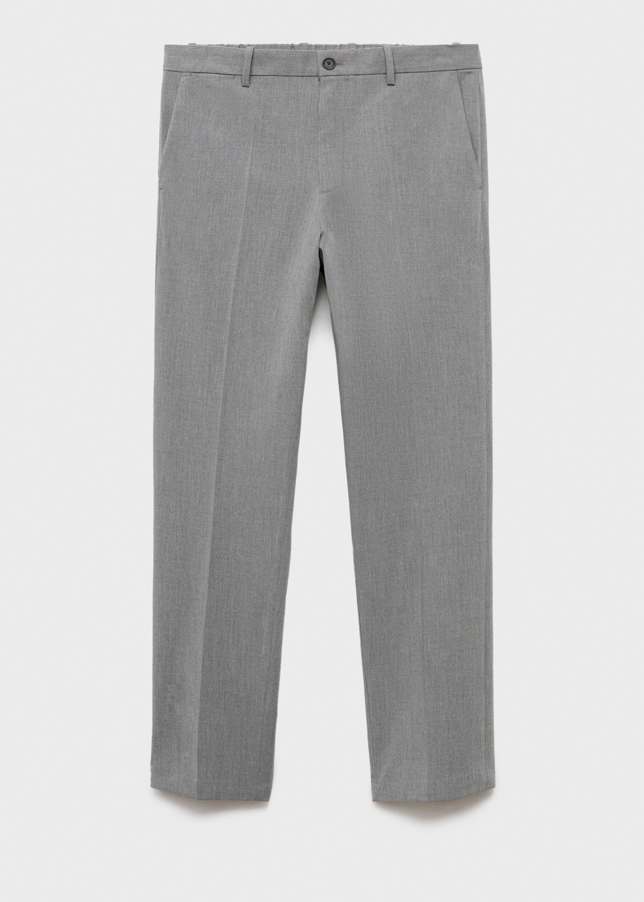 Bologna slim-fit comfort-stretch trousers - Article without model, Light Heather Grey. Ref: 17045140-00.