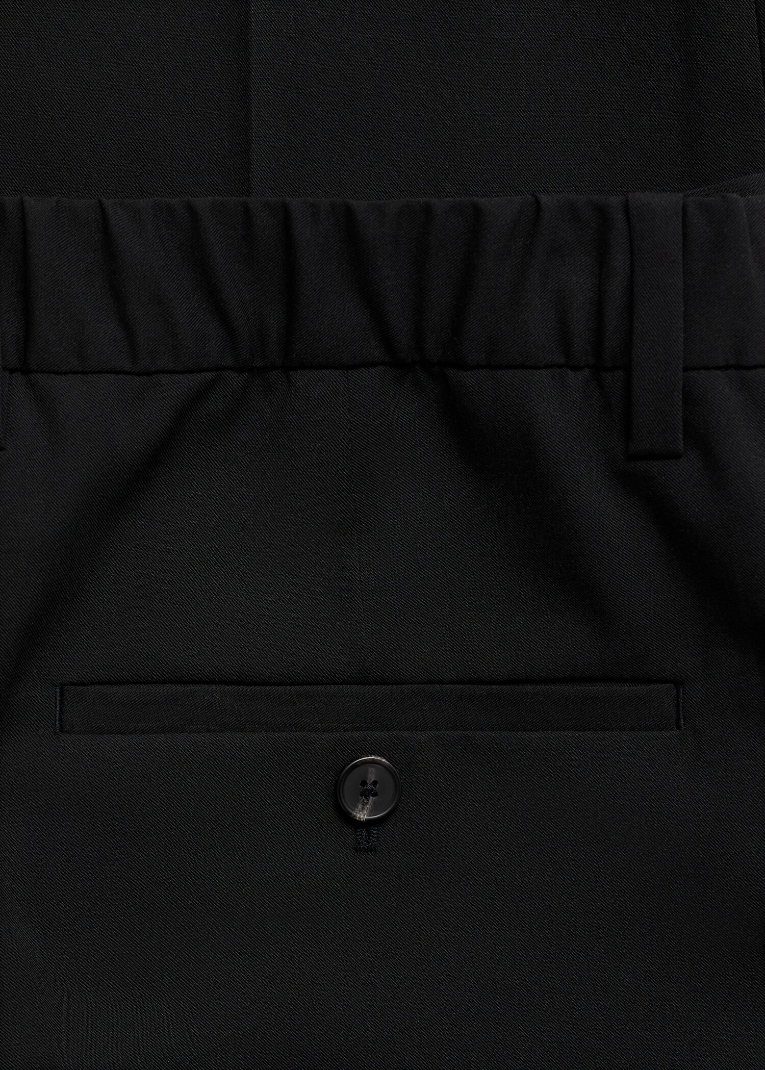 Stretch fabric slim-fit trousers - Details of the article 0