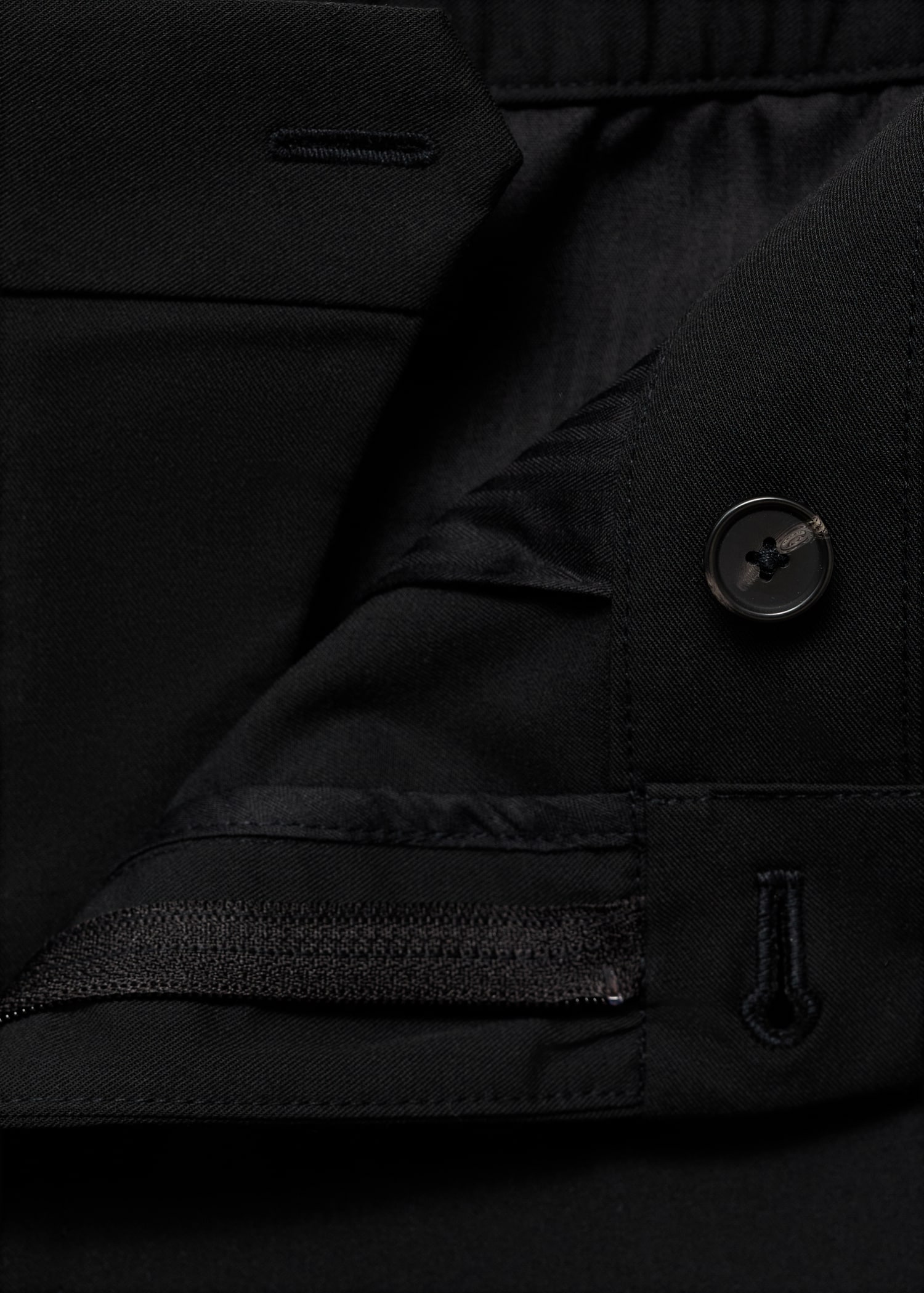 Stretch fabric slim-fit trousers - Details of the article 8