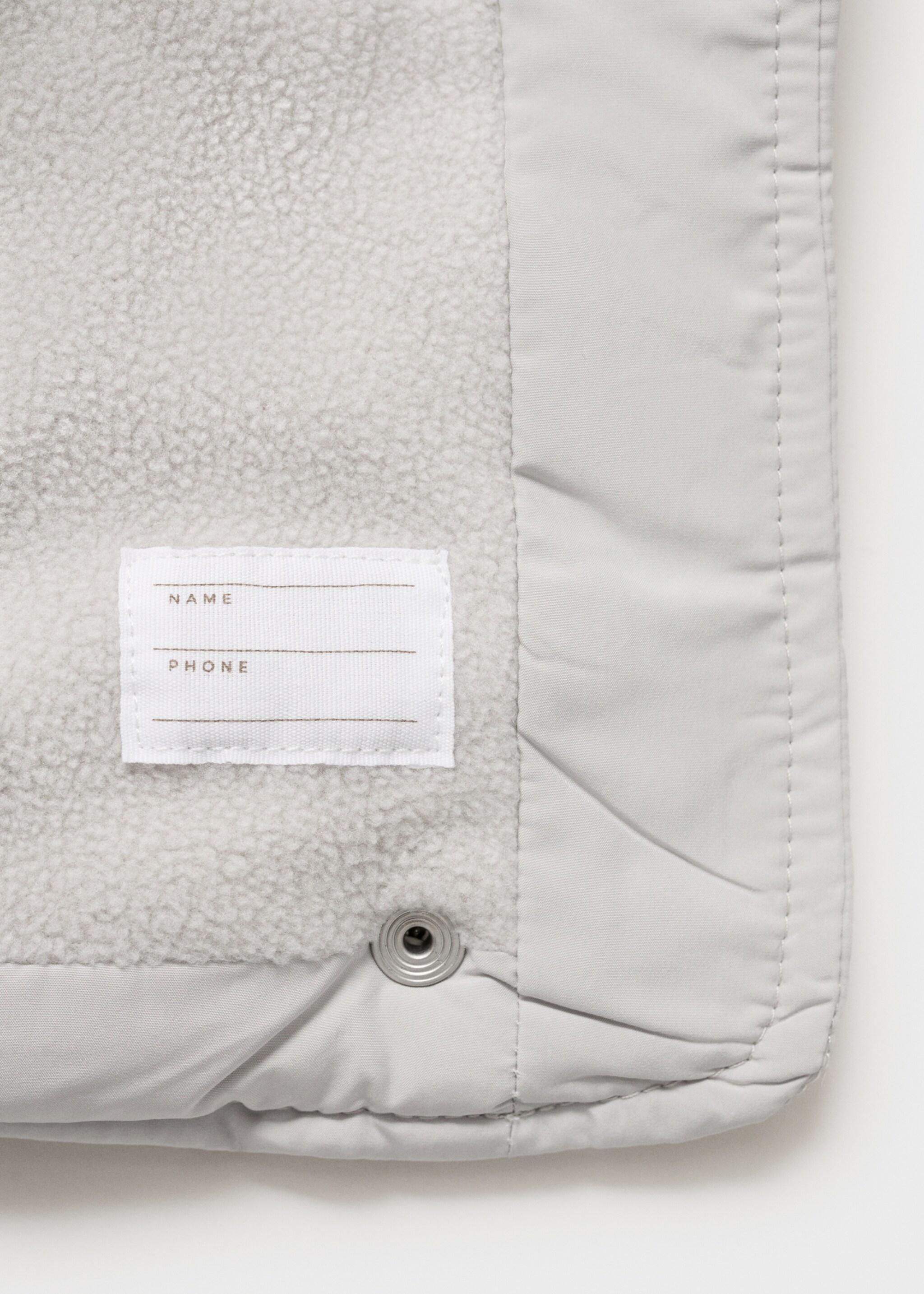 Anorak bone - Details of the article 0, Light/Pastel Grey. Ref: 17045142-00.