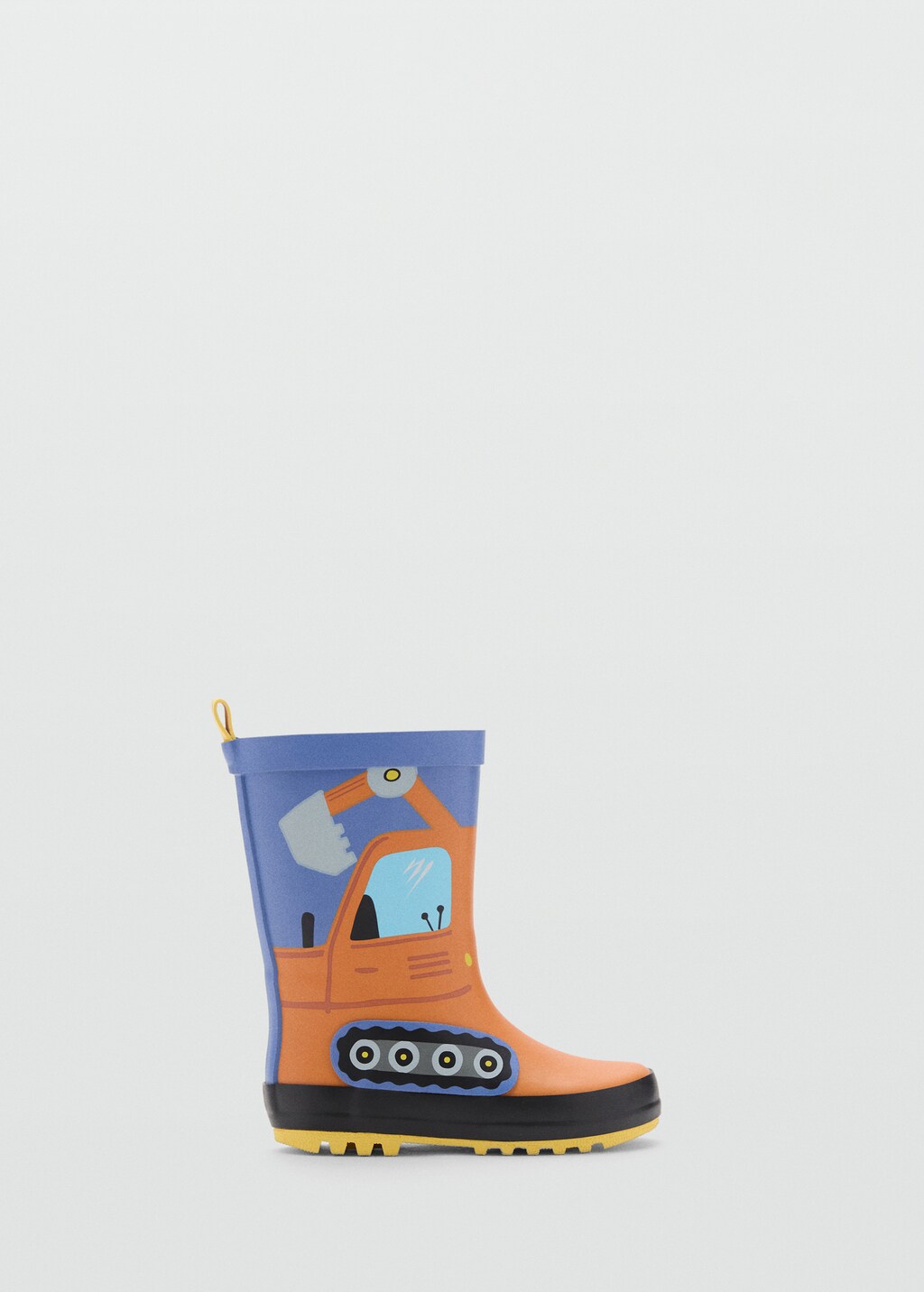 Wellington boots with drawing