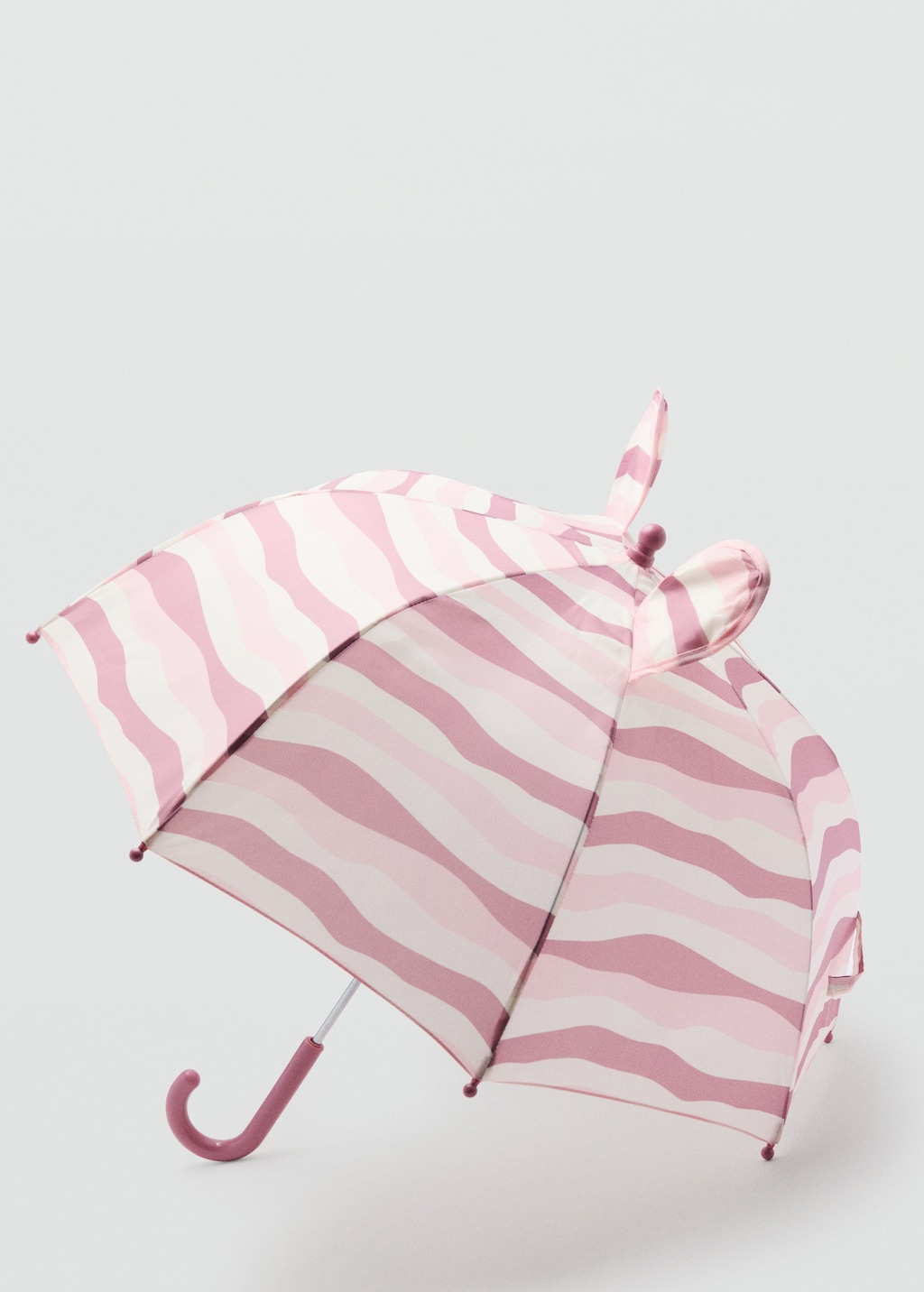 Striped umbrella with ears