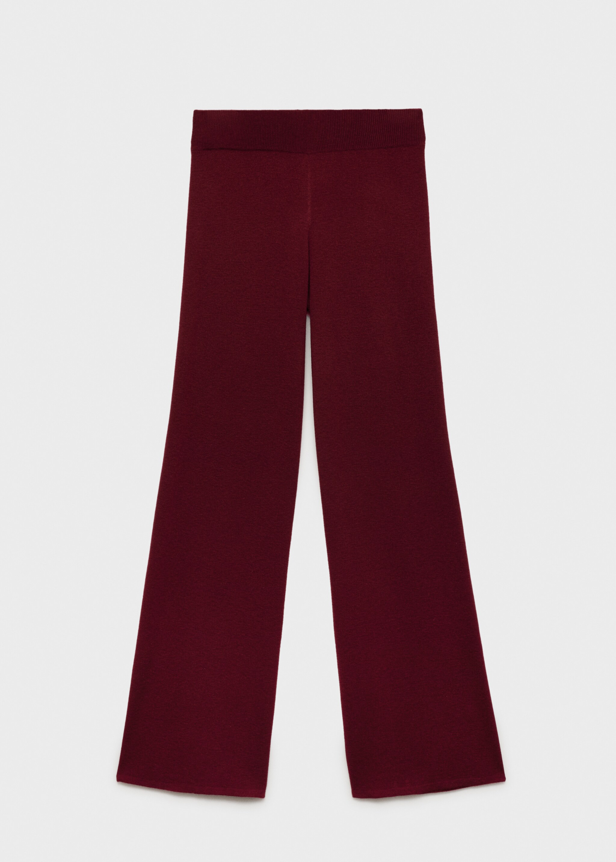 Pantalon maille coton lin - Article sans modèle, Grenat. Ref: 17045149-00.