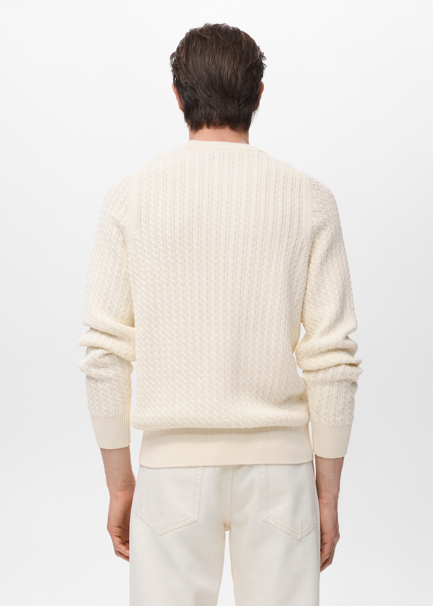 Pull 100 % coton tressé - Verso de l’article