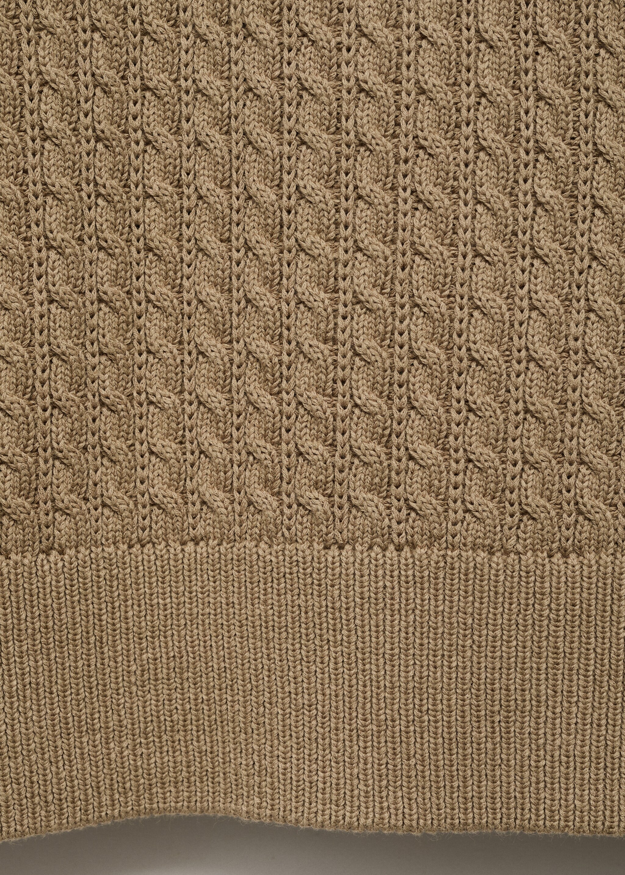Jersey 100% algodón trenzado - Detalle del artículo 0, Arena. Ref: 17045150-00.