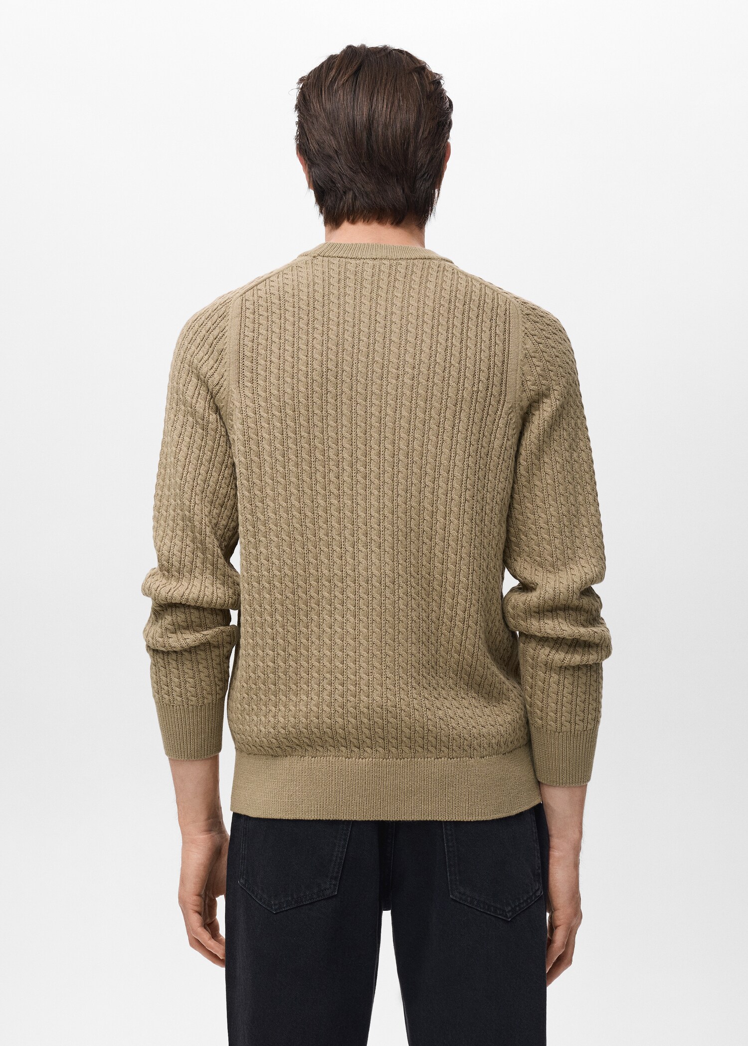 Pull 100 % coton tressé - Verso de l’article
