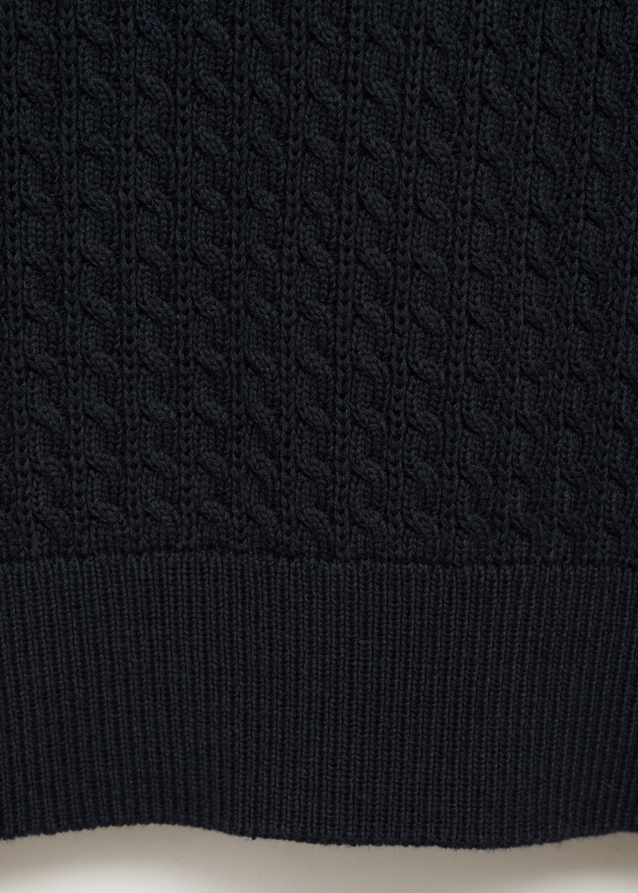 Pull 100 % coton tressé - Détail de l'article 0, Bleu marine. Ref: 17045150-00.
