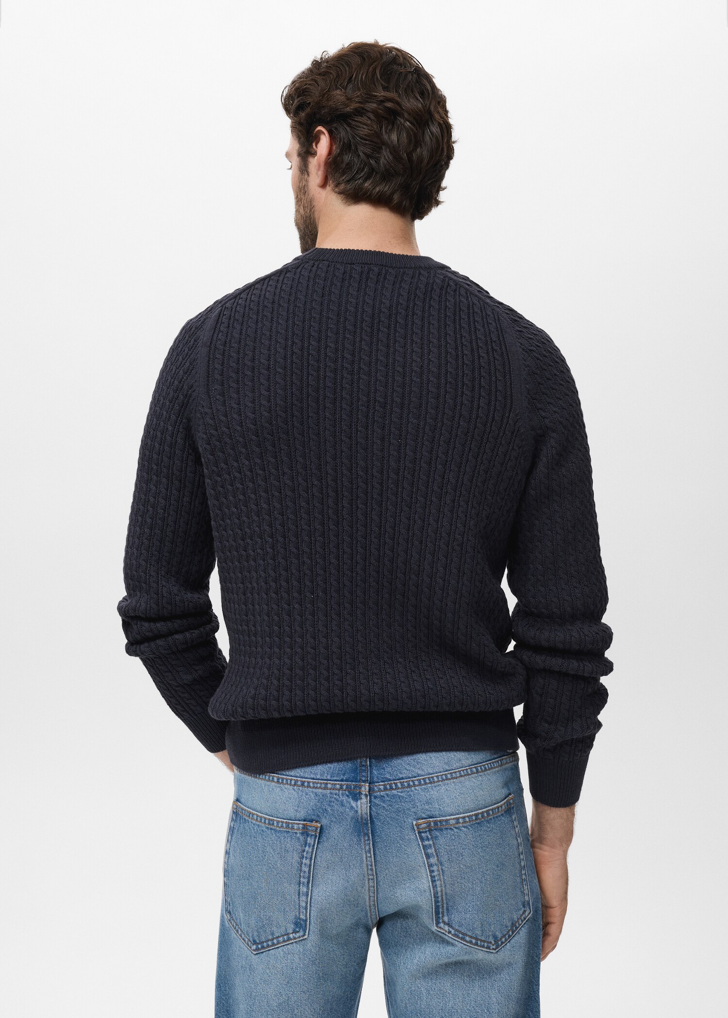 Pull 100 % coton tressé - Verso de l’article