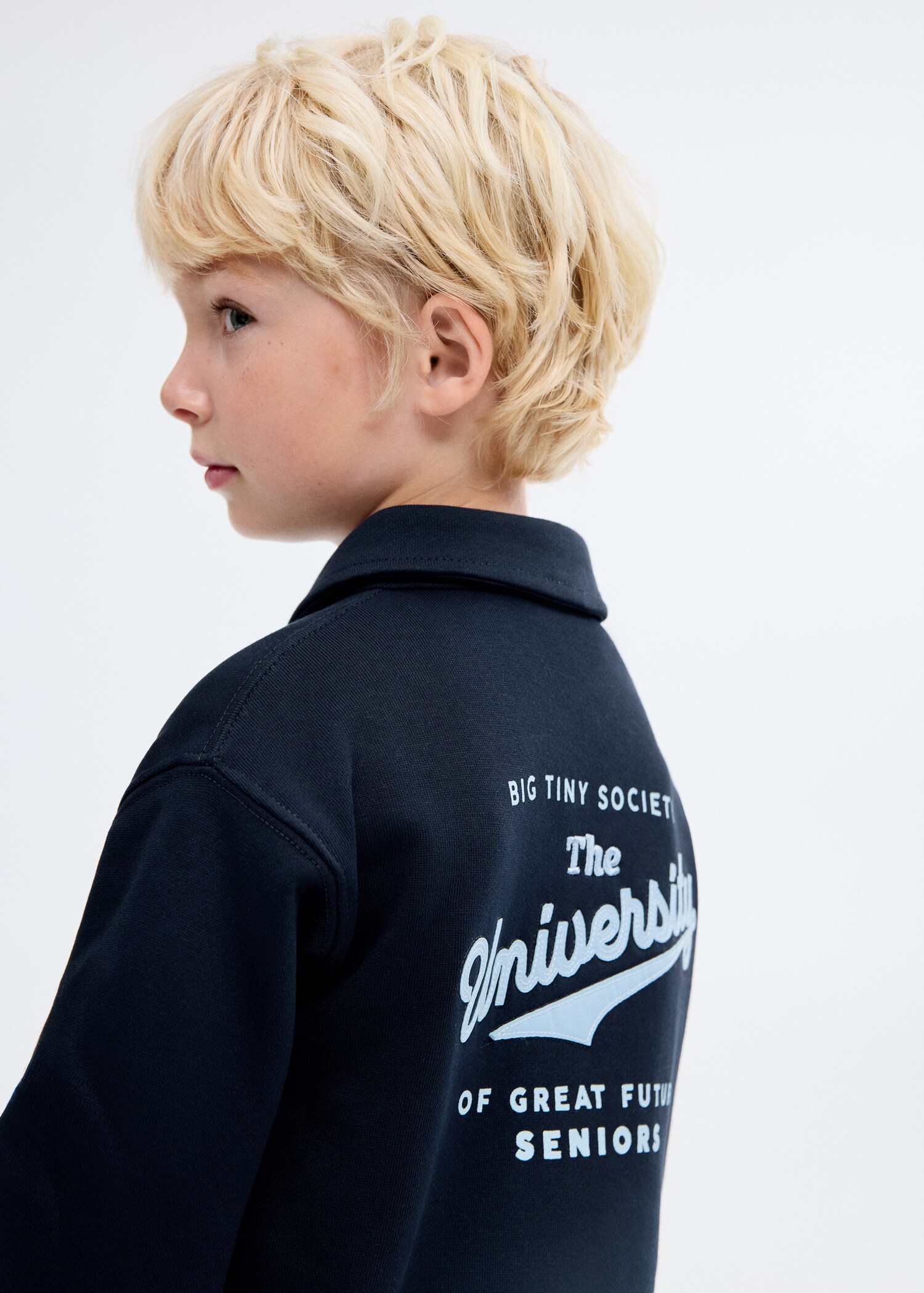 Sweat-shirt style polo 100 % coton - Détail de l'article 1