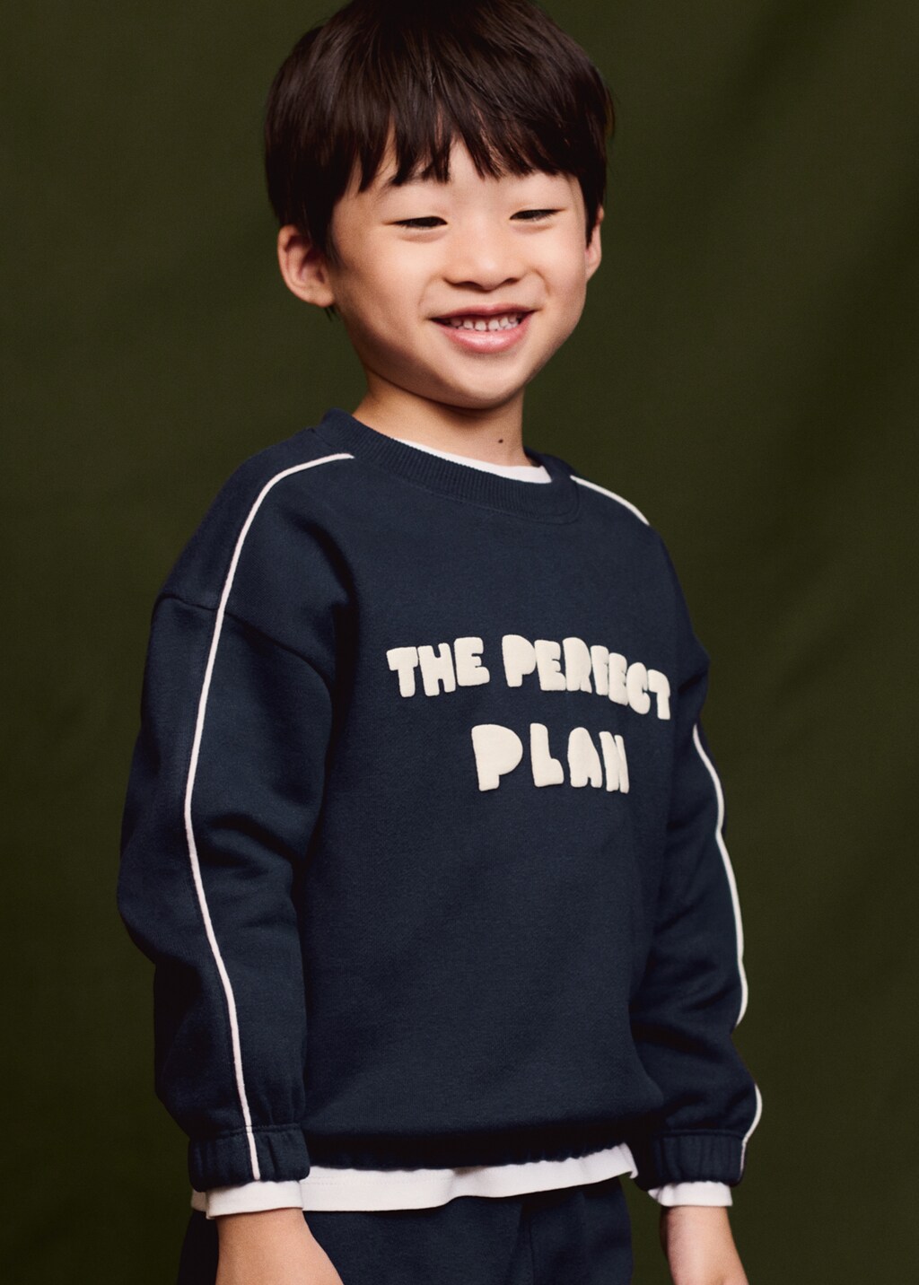 Printed embossed sweatshirt