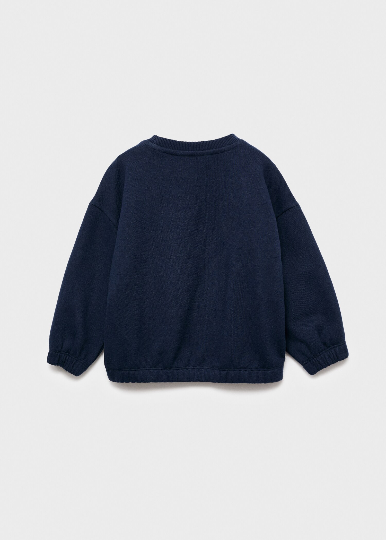 Gemustertes Sweatshirt mit Relief - Rückseite des Artikels