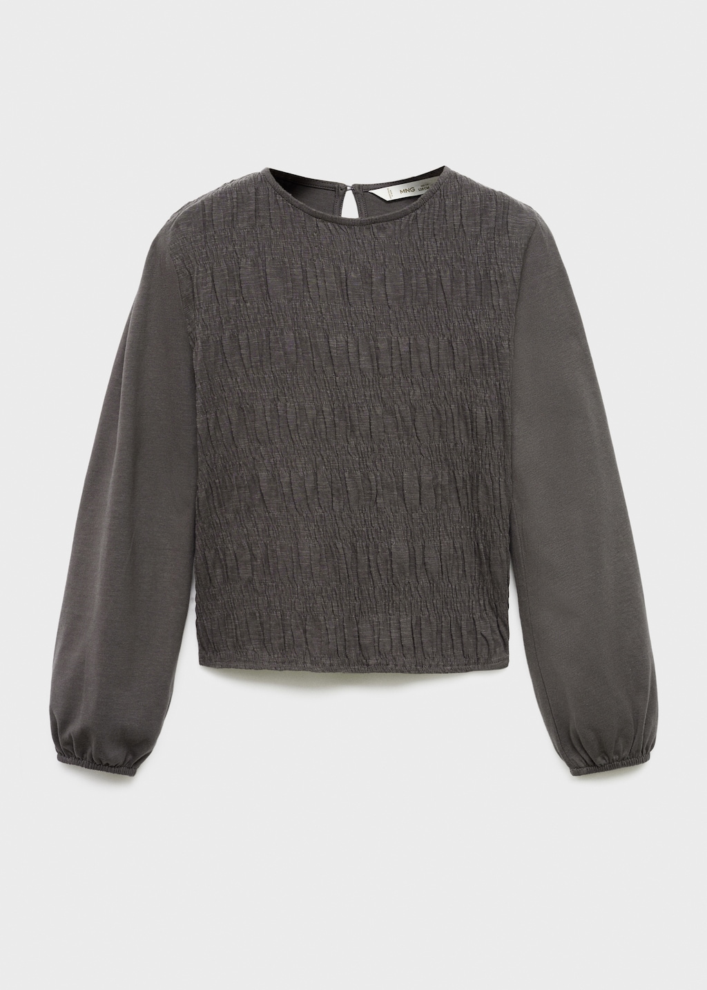 Long-sleeved t-shirt with ruffles