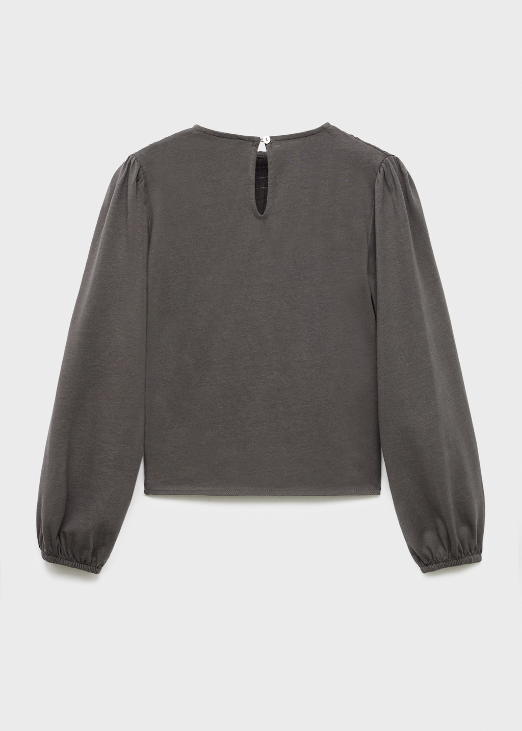 Long-sleeved t-shirt with ruffles