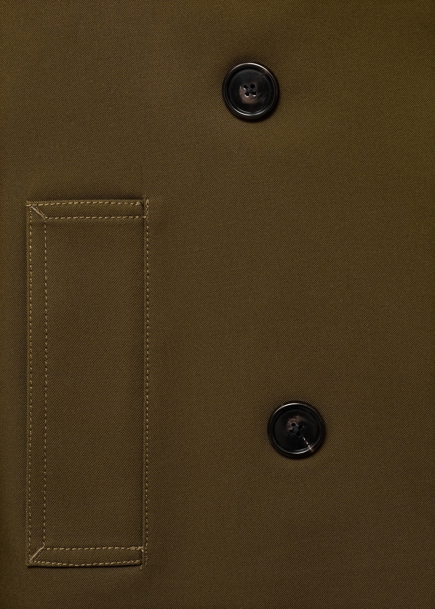 Oversized short double-breasted trench coat - Details of the article 8