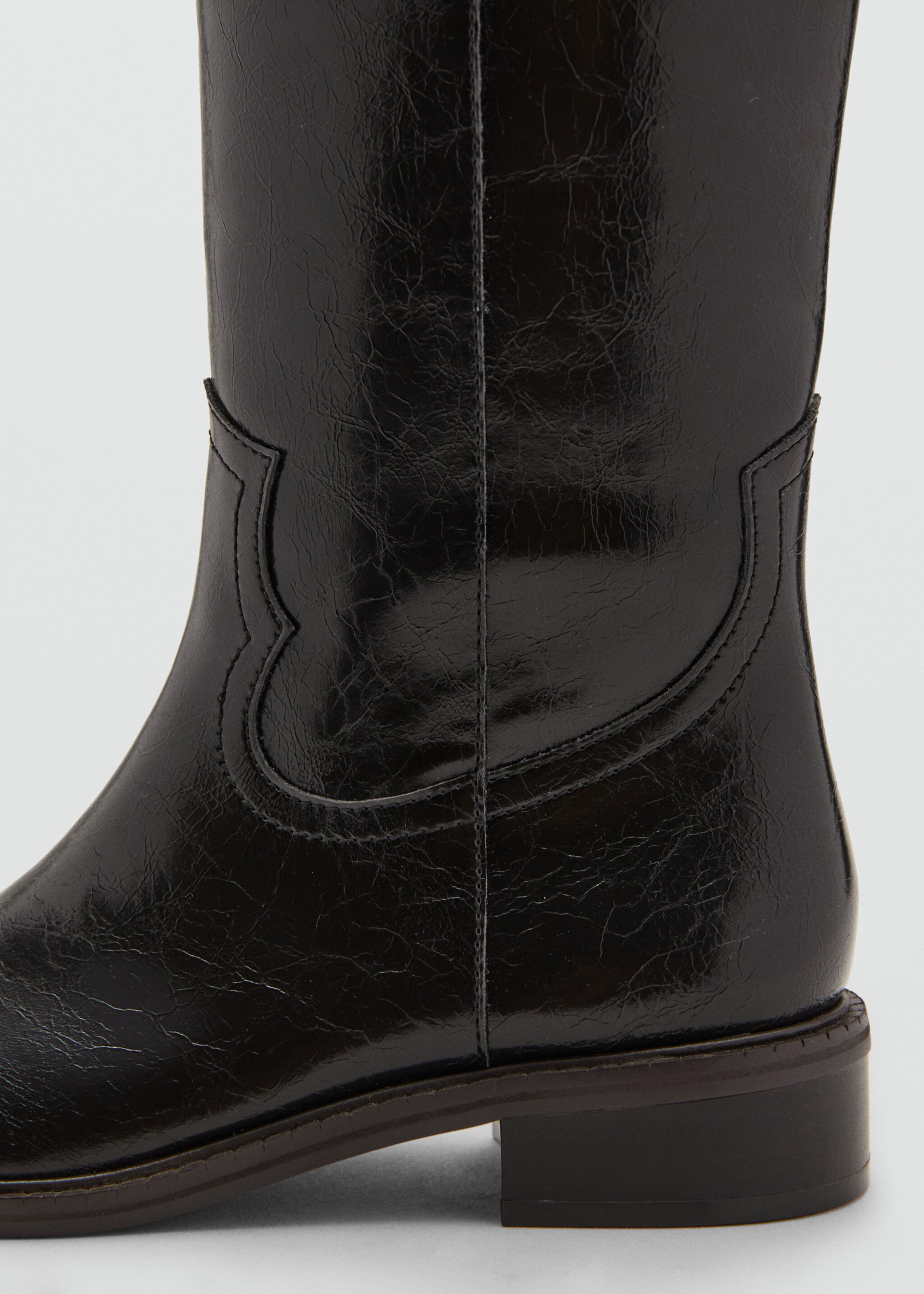 Knee-length boots - Details of the article 1, Brown. Ref: 17045162-00.