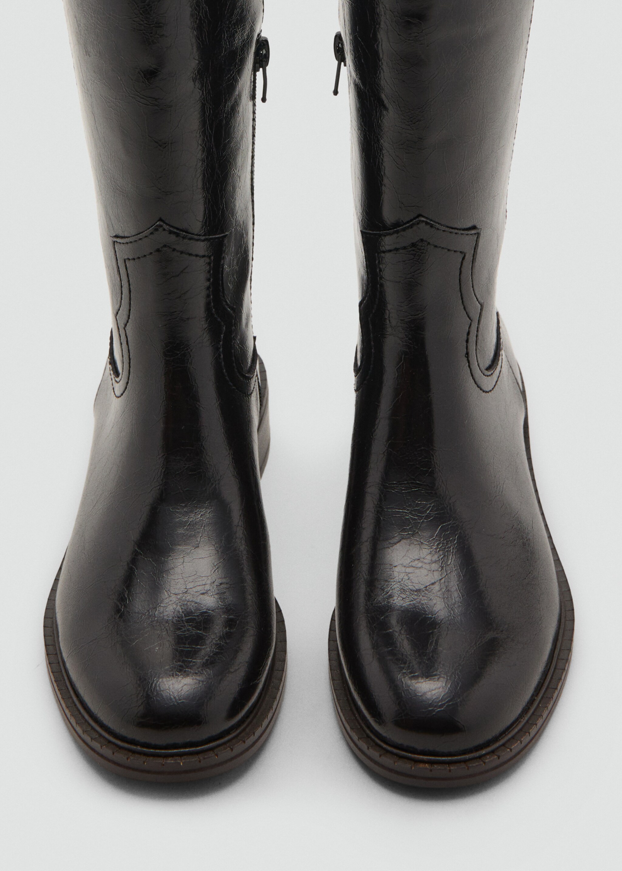 Knee-length boots - Details of the article 2, Brown. Ref: 17045162-00.