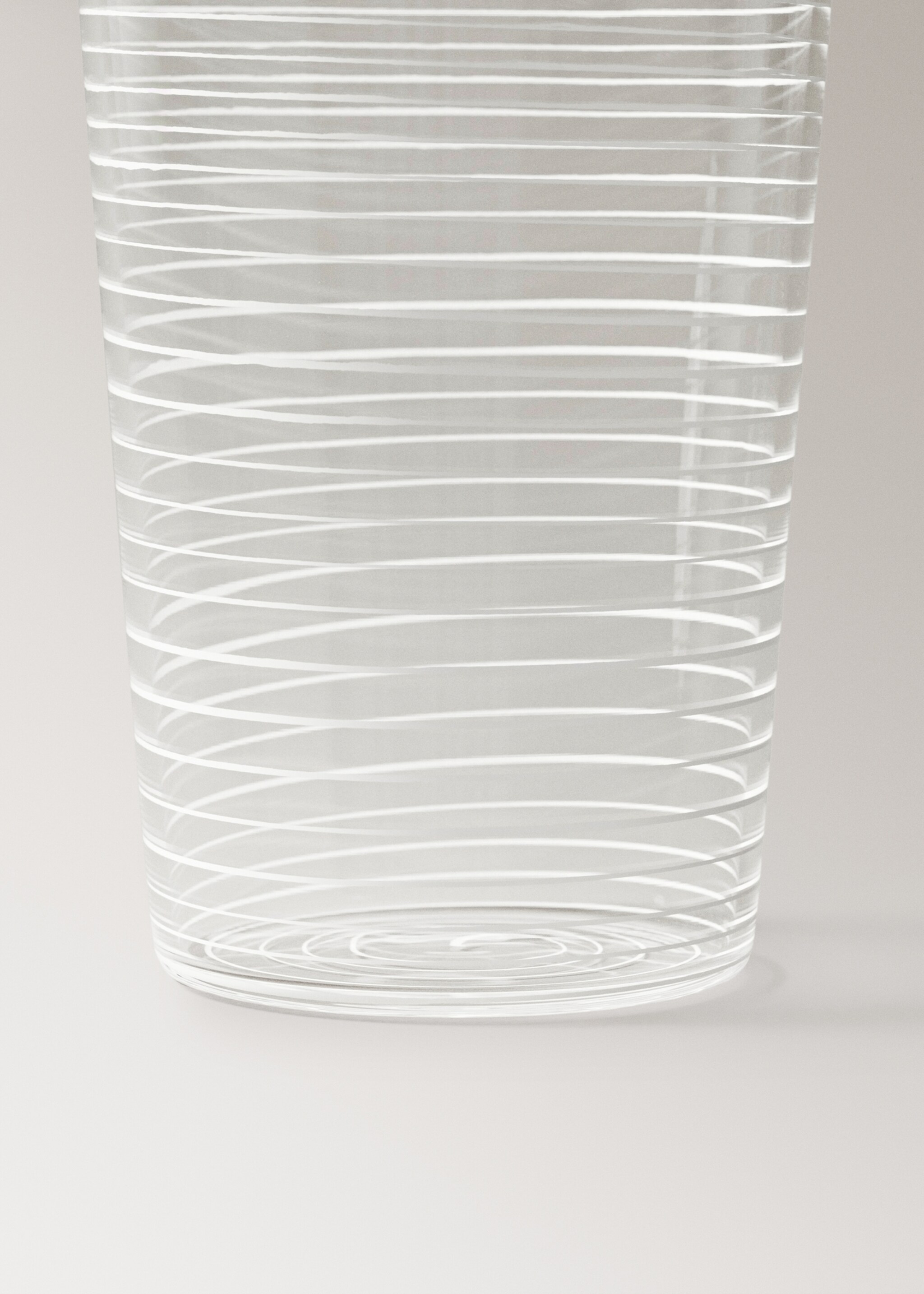Lines borosilicate tumbler - Details of the article 1, White. Ref: 17045164-00.