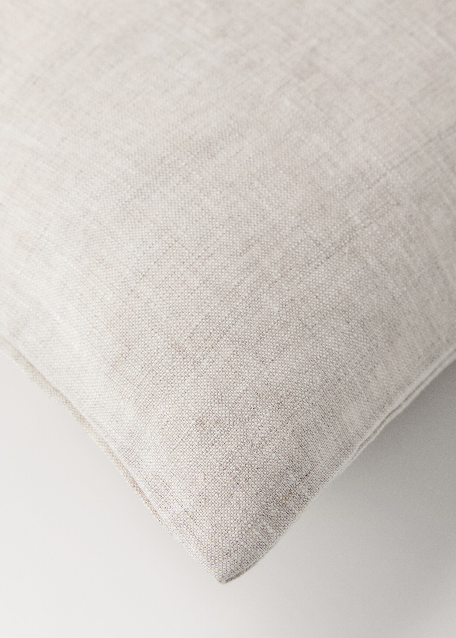 Washed linen duvet cover with hemstitch for cot - Details of the article 3