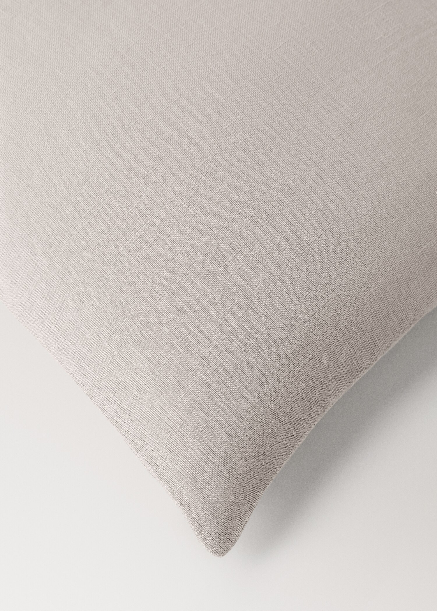 Washed linen duvet cover with hemstitch for cot - Details of the article 3