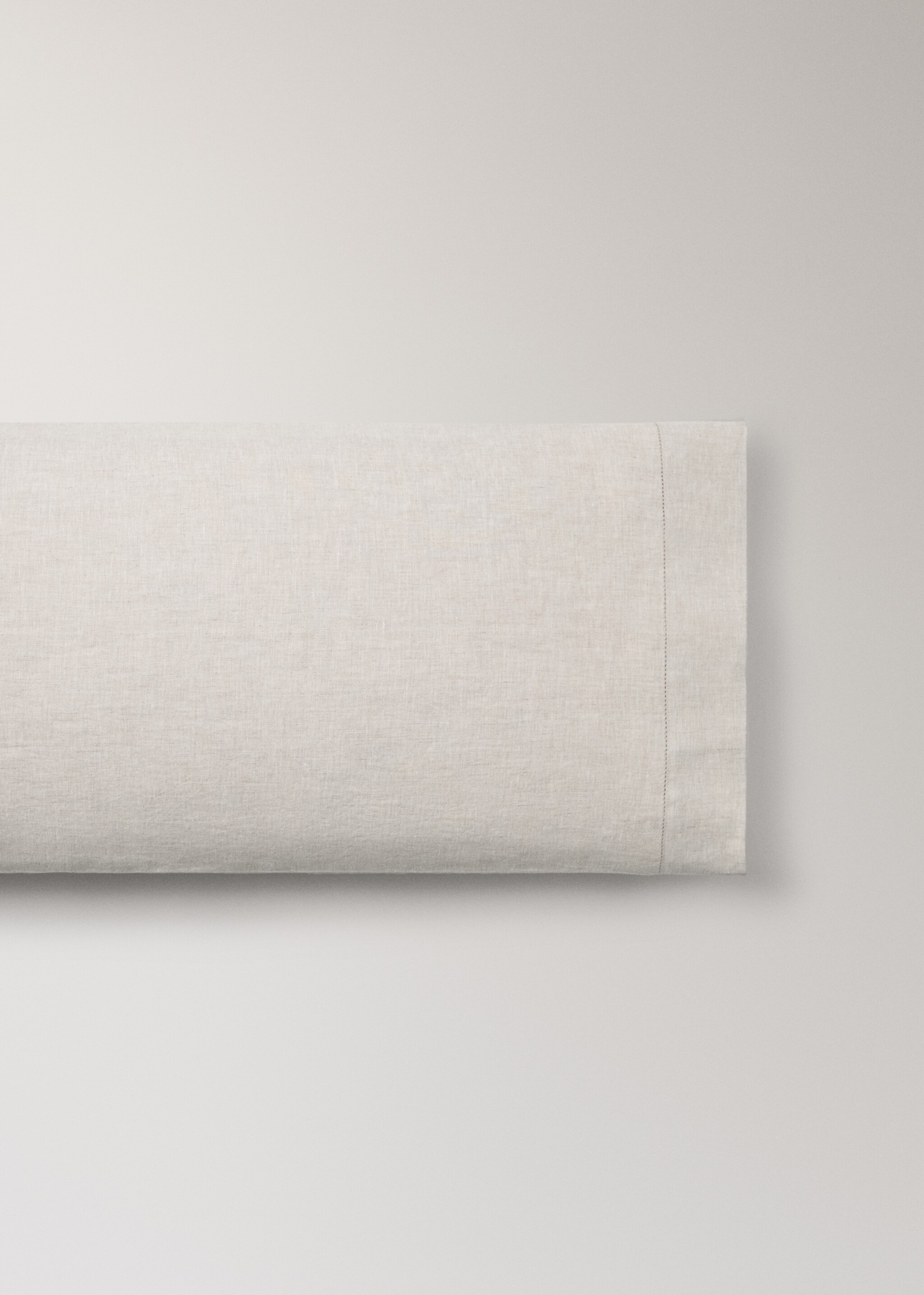 Funda almohada lino lavado vainica 45x110 cm - Artículo sin modelo, Beige. Ref: 17045166-00.