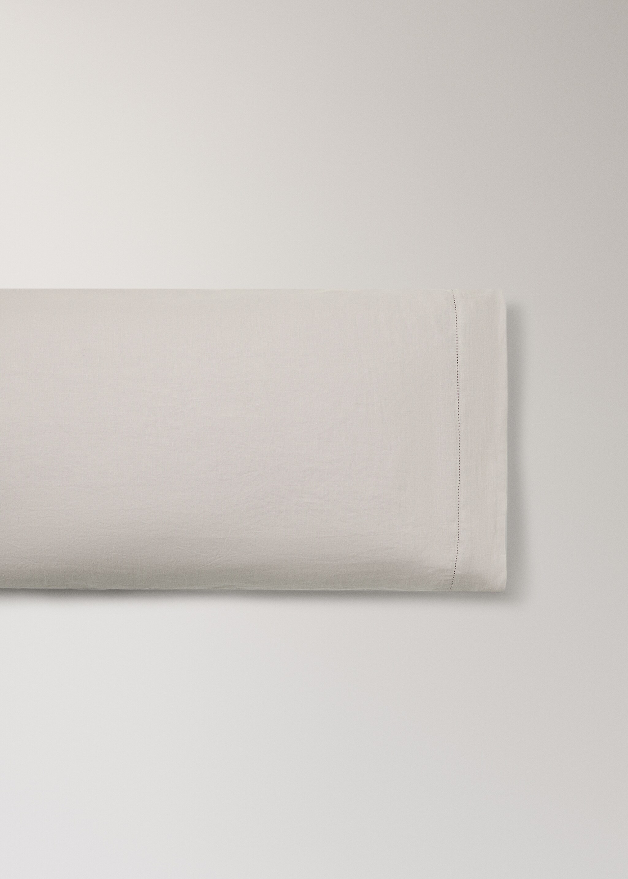 Funda almohada lino lavado vainica 45x110 cm - Artículo sin modelo, Marrón medio. Ref: 17045166-00.