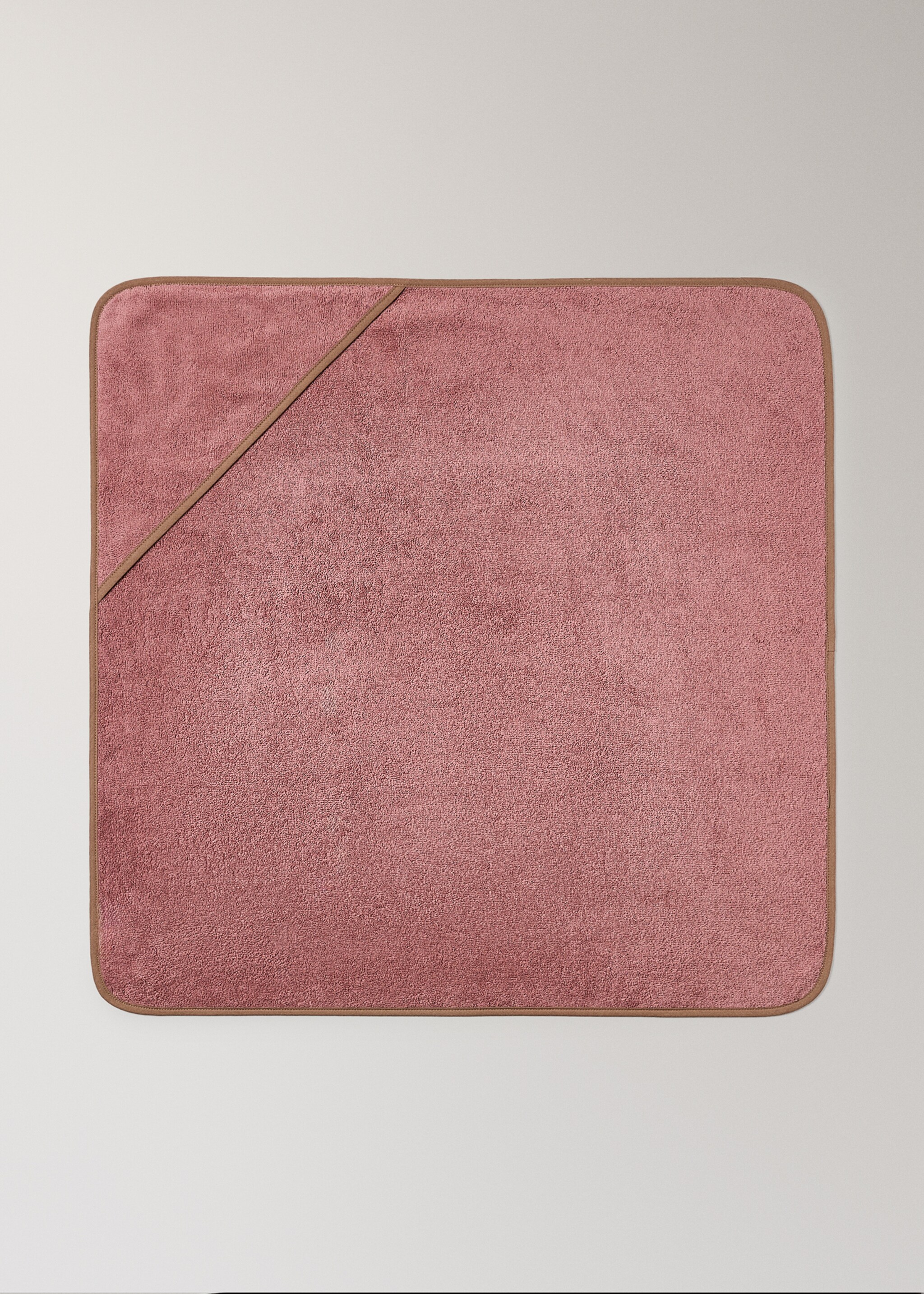 Children's bath cape with contrasting trim - Article without model, Pink. Ref: 17045169-00.