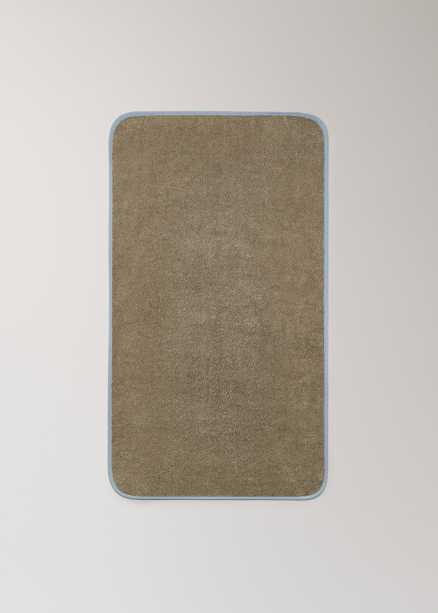 Cotton washcloth with contrasting trim - Details of the article 4
