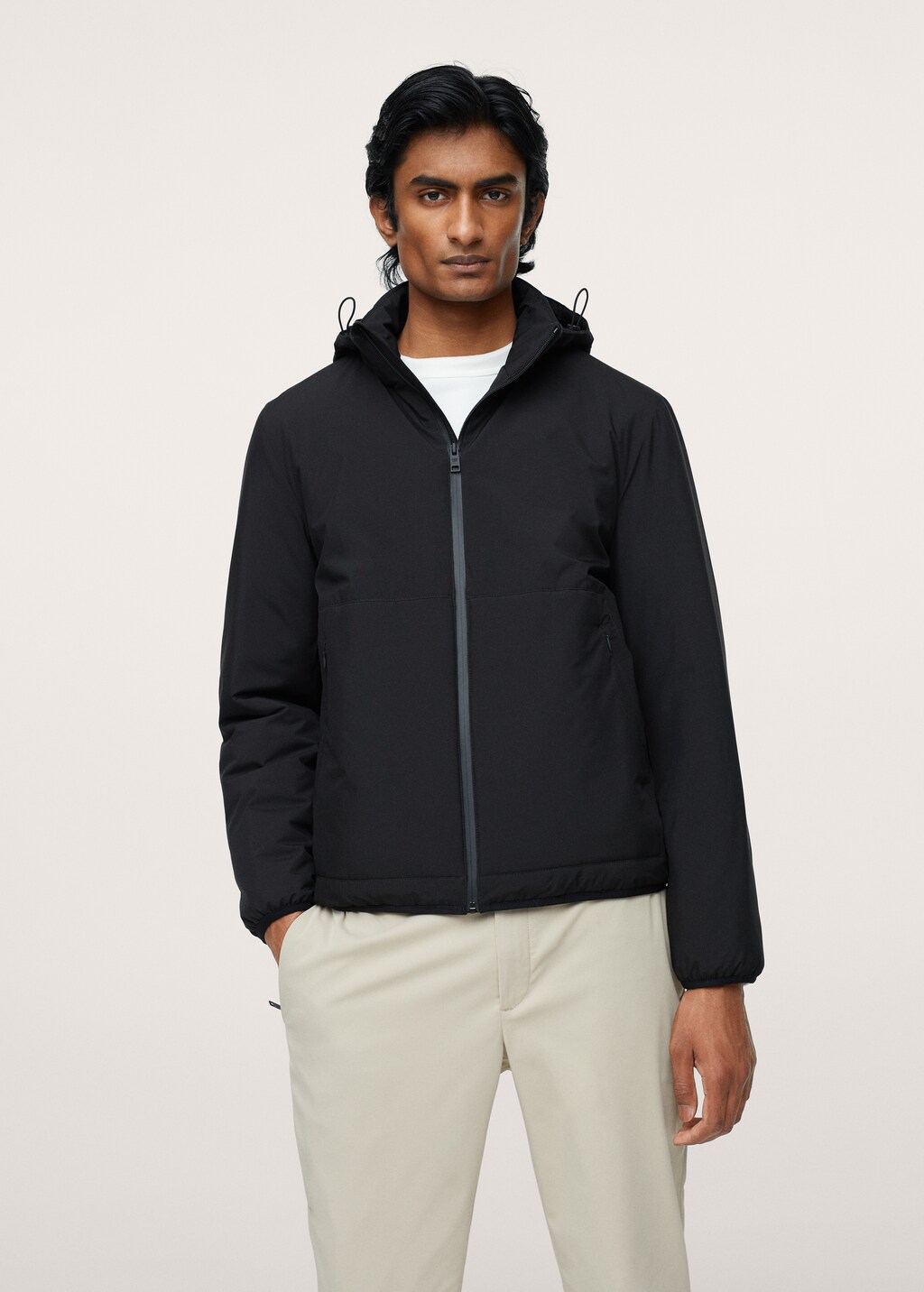 Regenjas met capuchon Heren MANGO Suriname