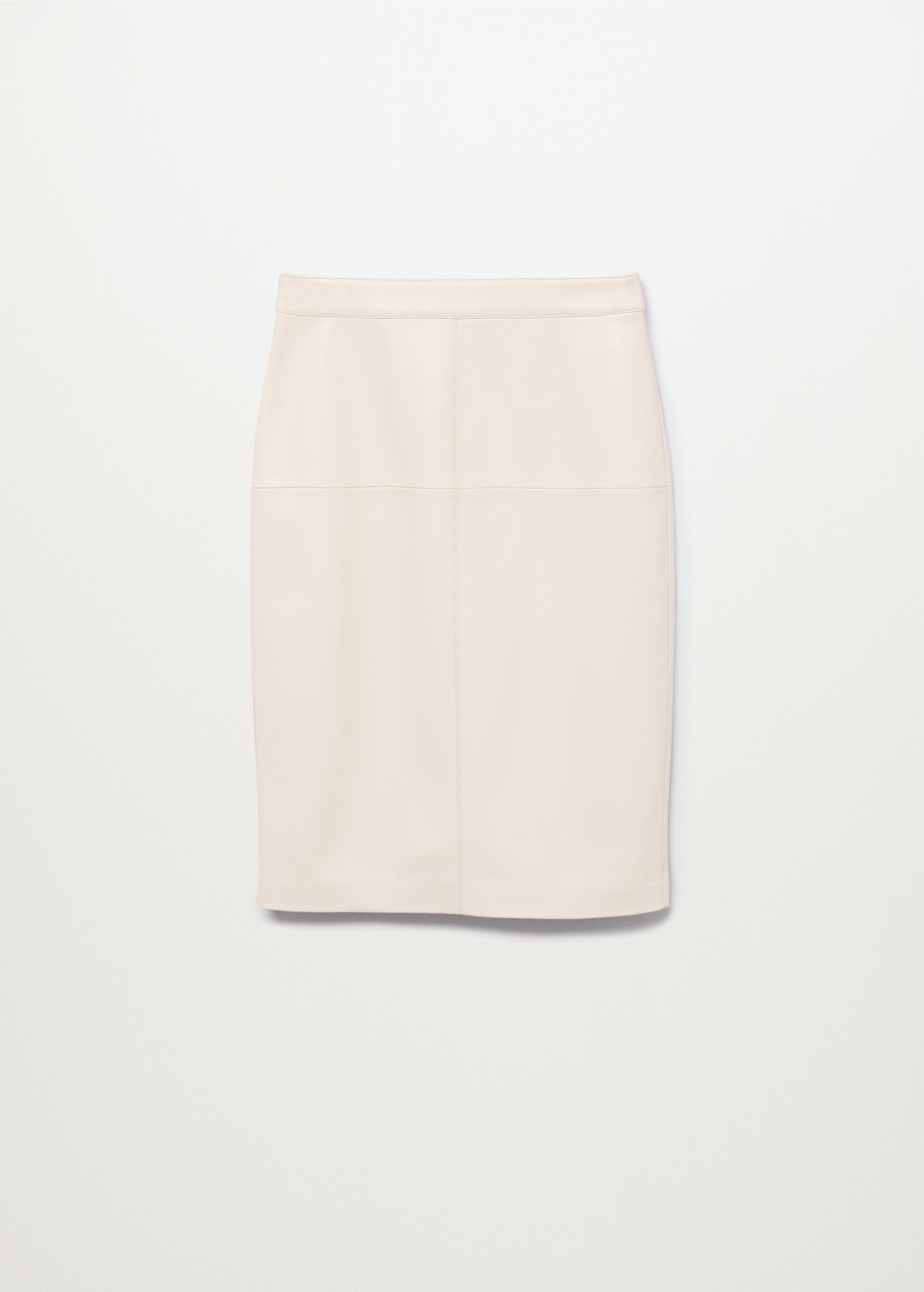 Faux-leather pencil skirt - Article without model