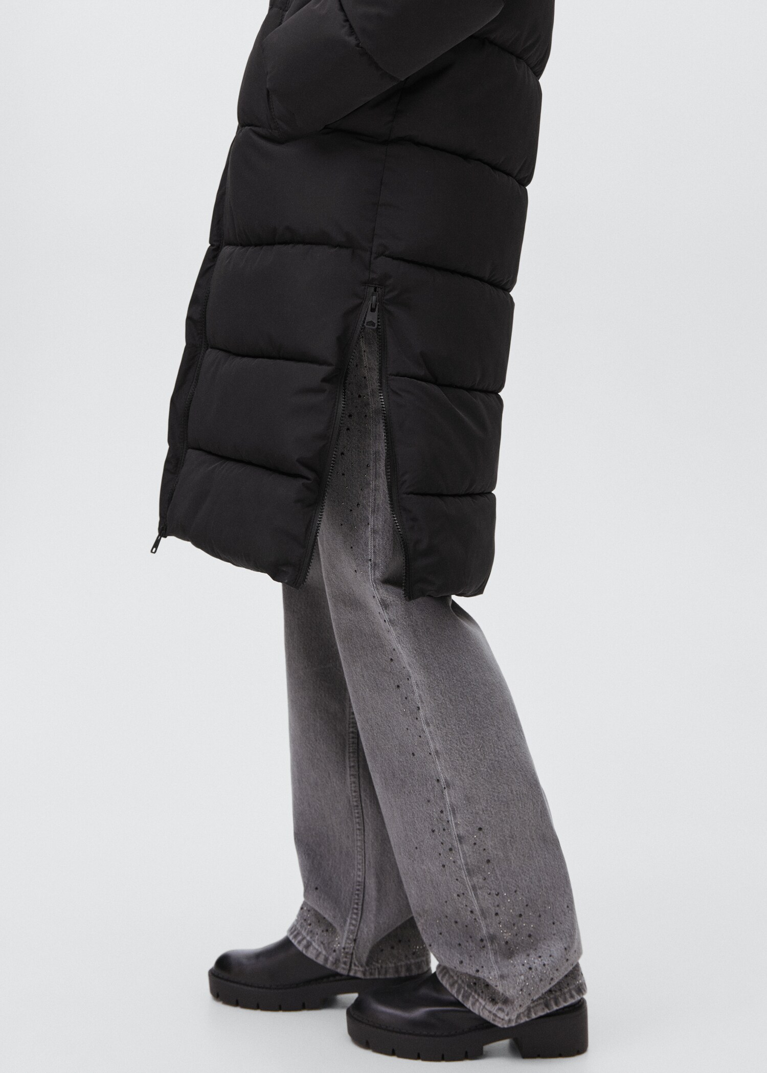 Quilted long coat - Details of the article 6