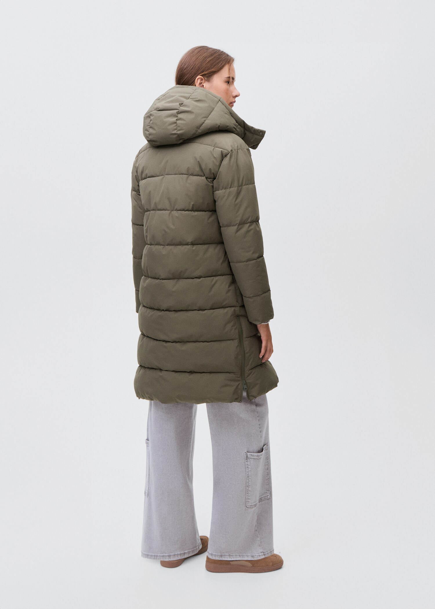 Anorak largo acolchado - Reverso del artículo